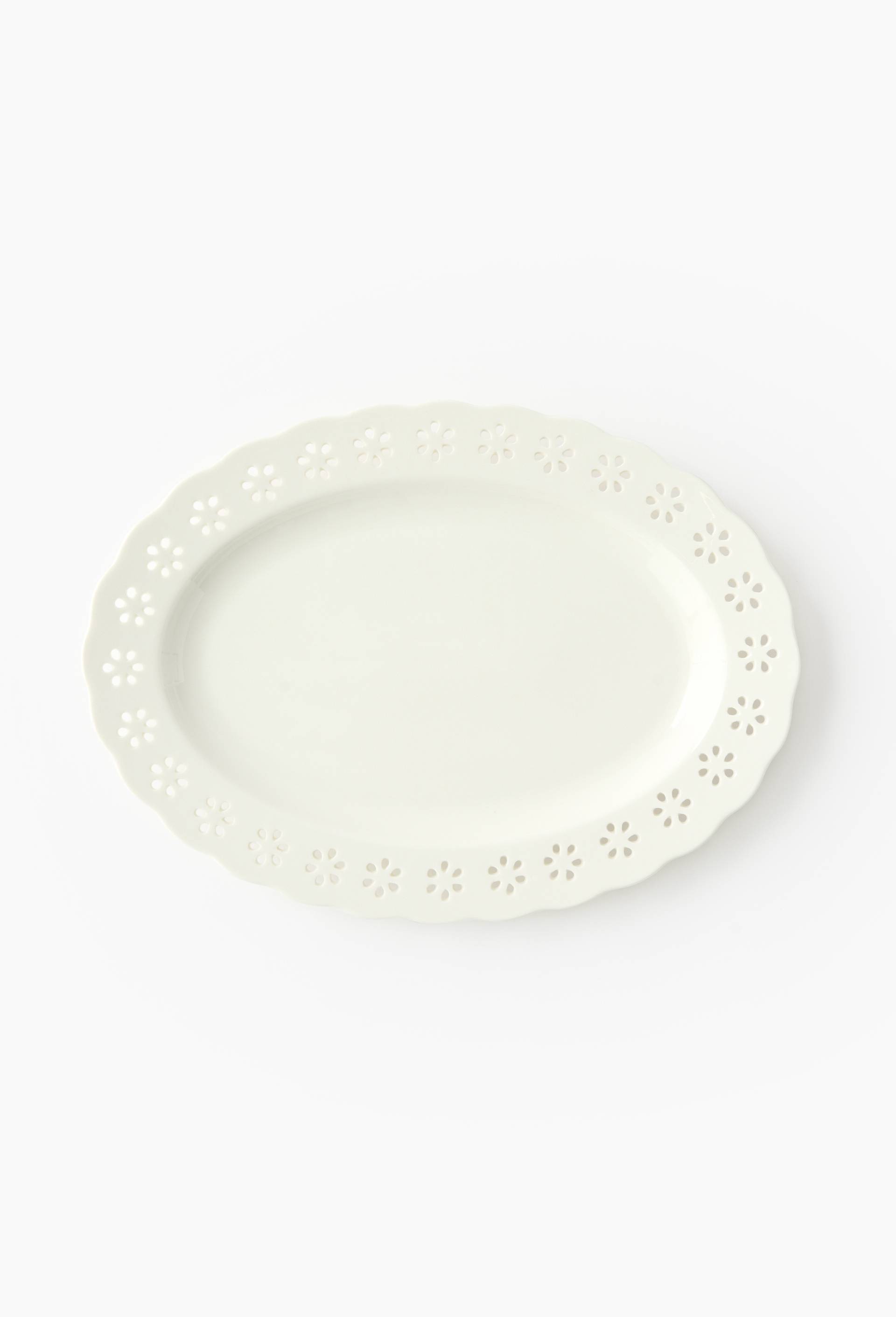 Plat de pr&eacute;sentation, 36cm, Blanc, large image number 1