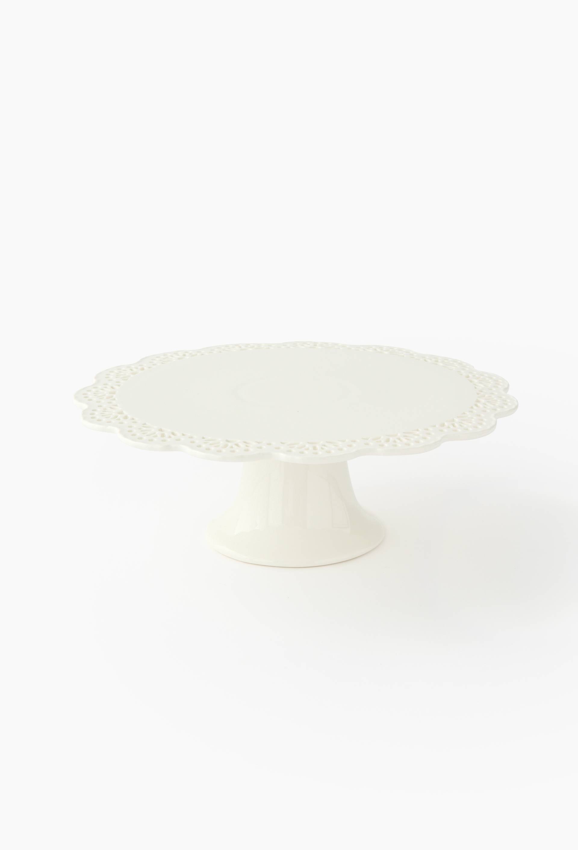 Pr&eacute;sentoir &agrave; g&acirc;teaux, 26cm, Blanc, large image number 0.0
