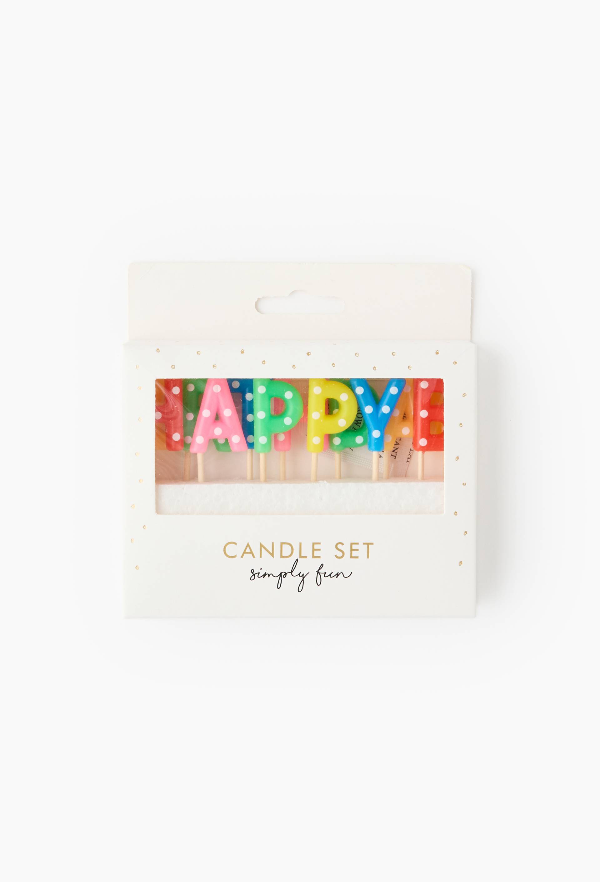 Bougies d'anniversaire "Happy birthday", Multicolore, large image number 1