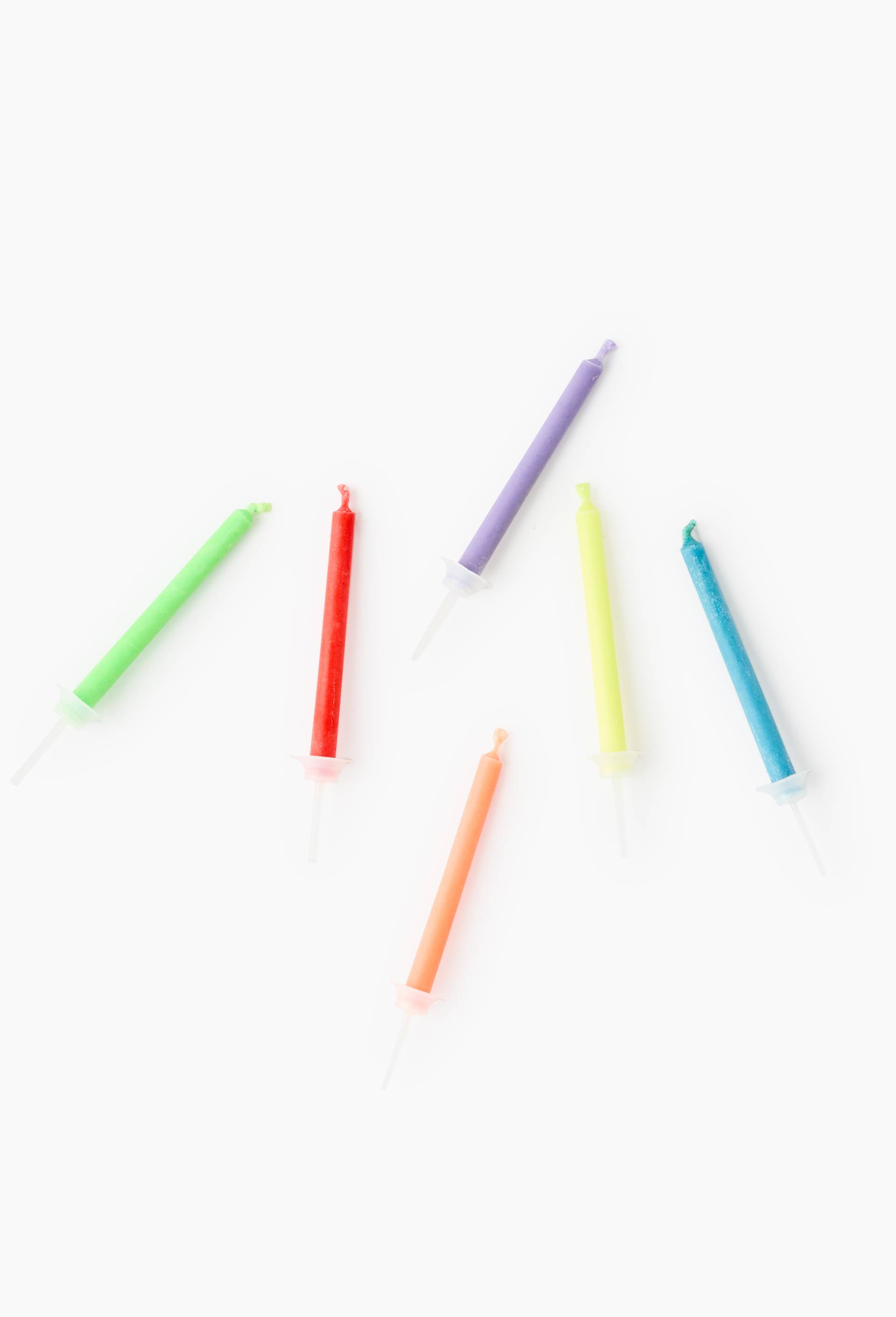 6 bougies, flamme color&eacute;e, Multicolore, large image number 0.0