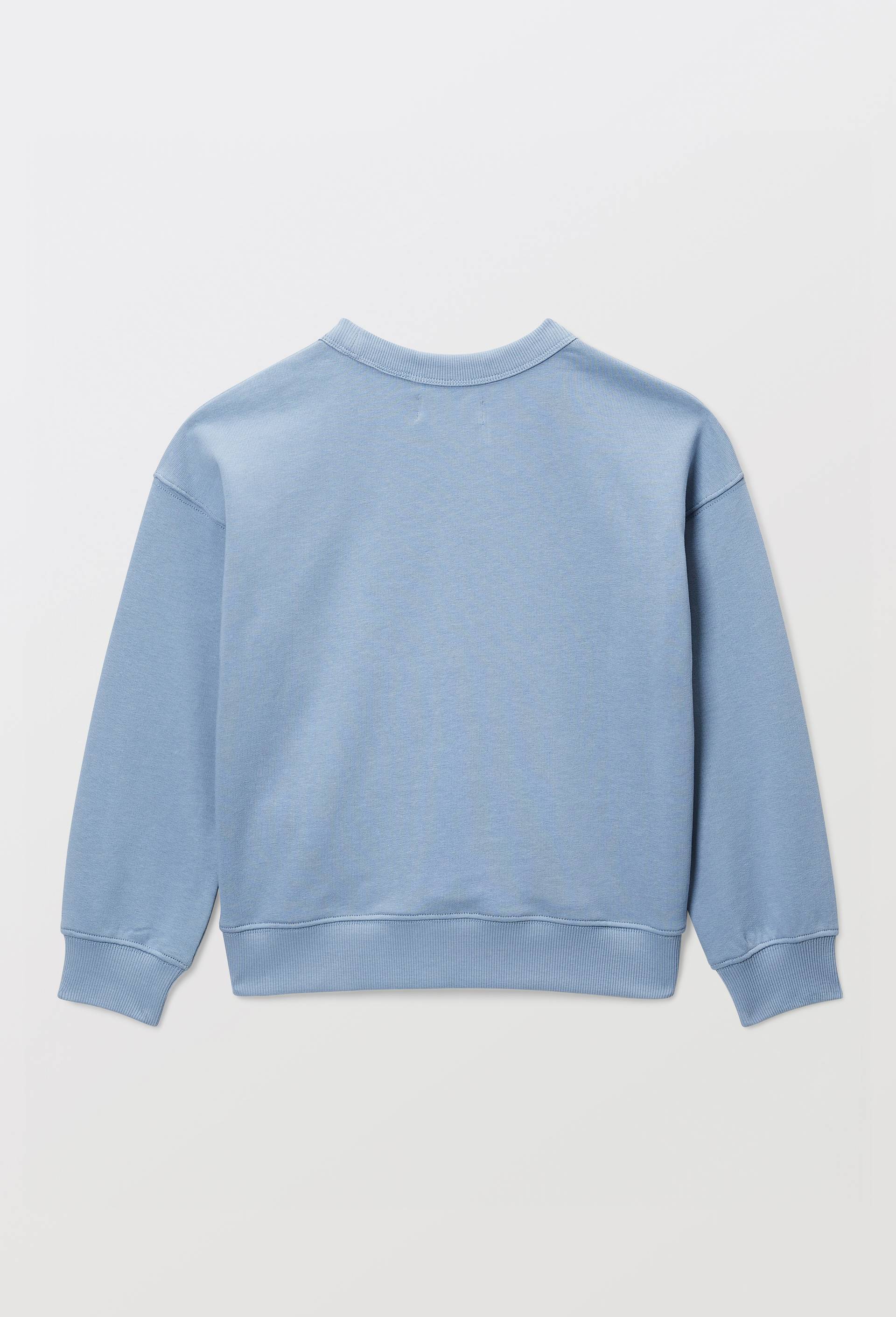 Sweat brod&eacute; contenant du coton BIO GOTS, Bleu, large image number 2.0