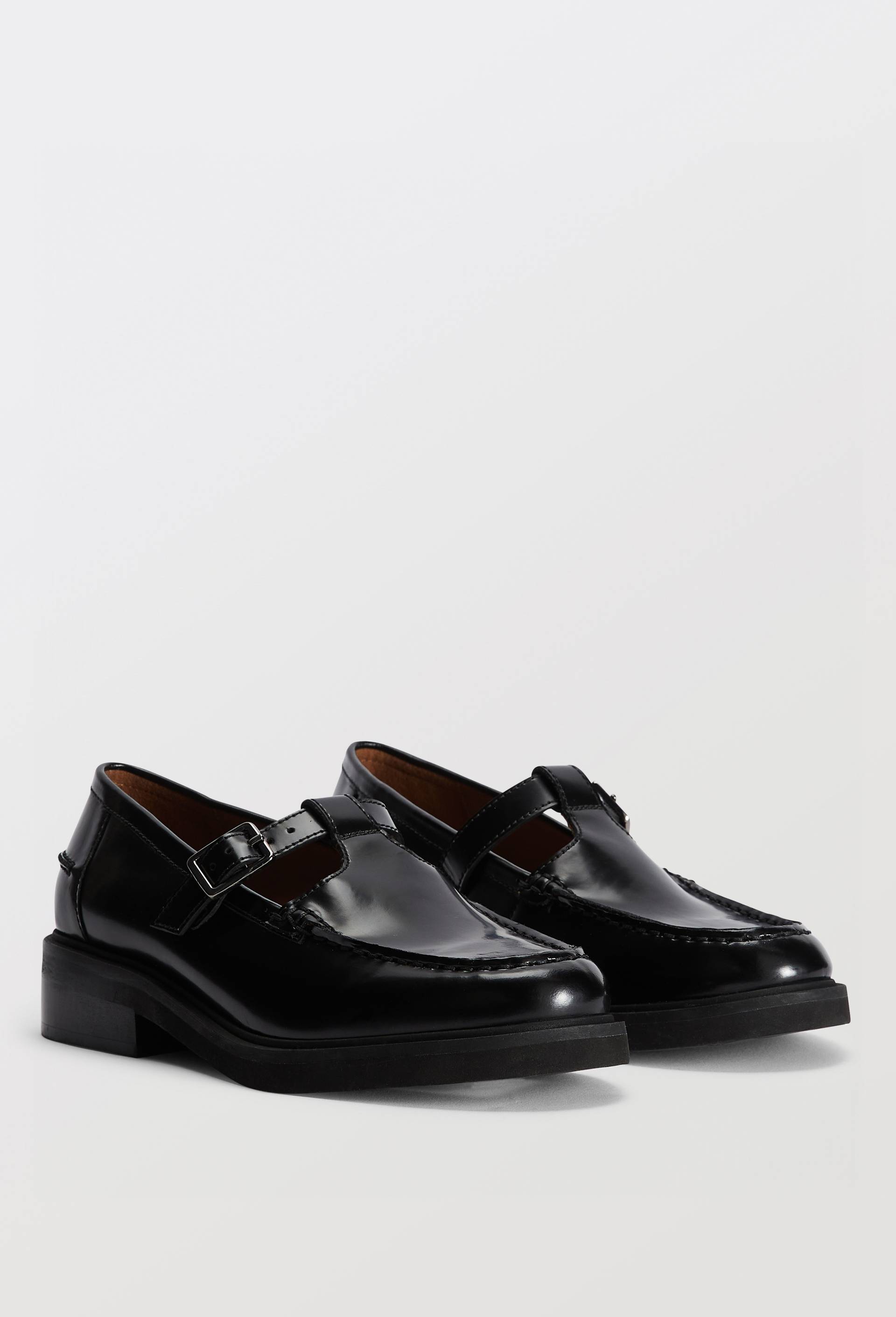 Salom&eacute;s en cuir, Noir, large image number 0