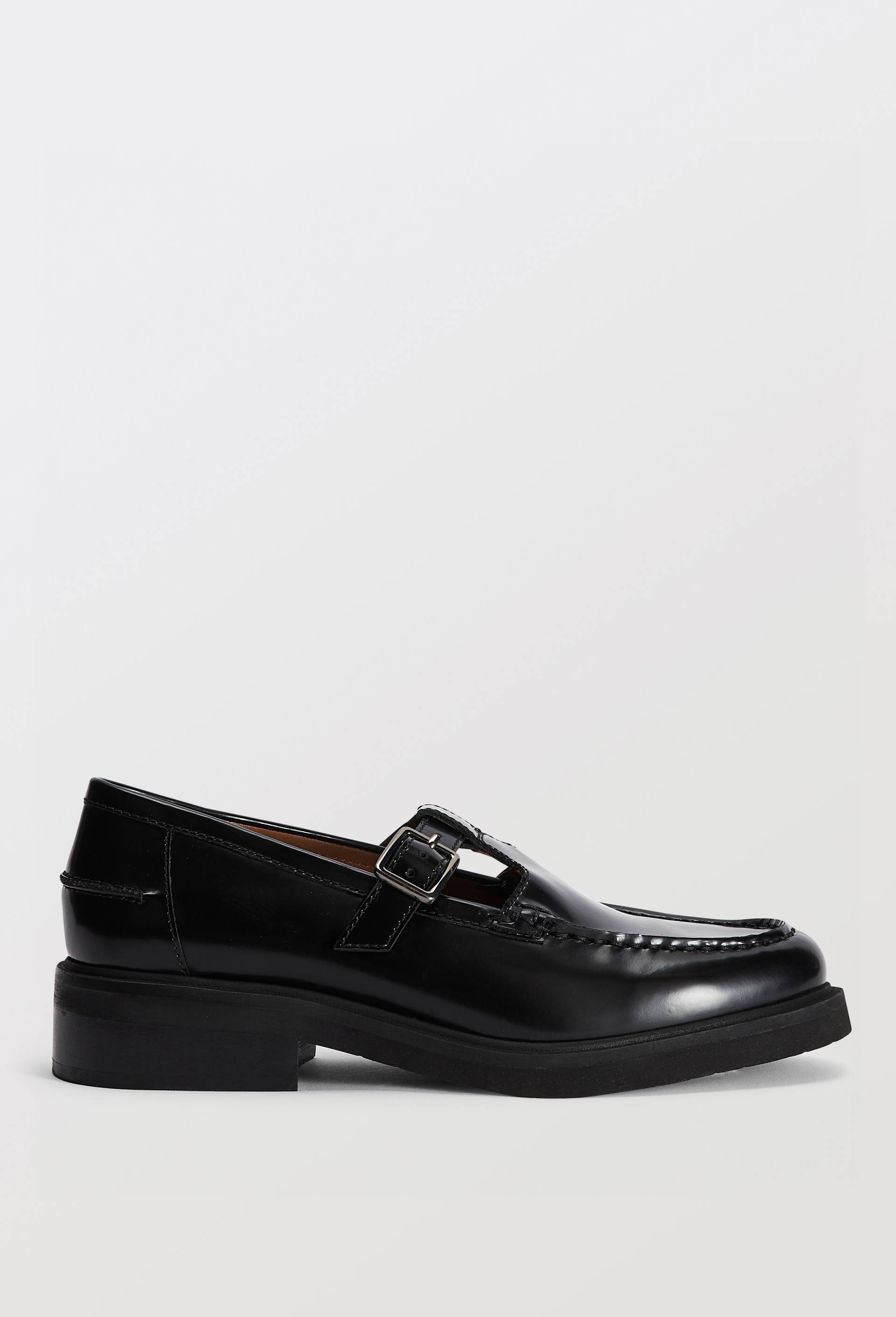 Salom&eacute;s en cuir, Noir, large image number 1