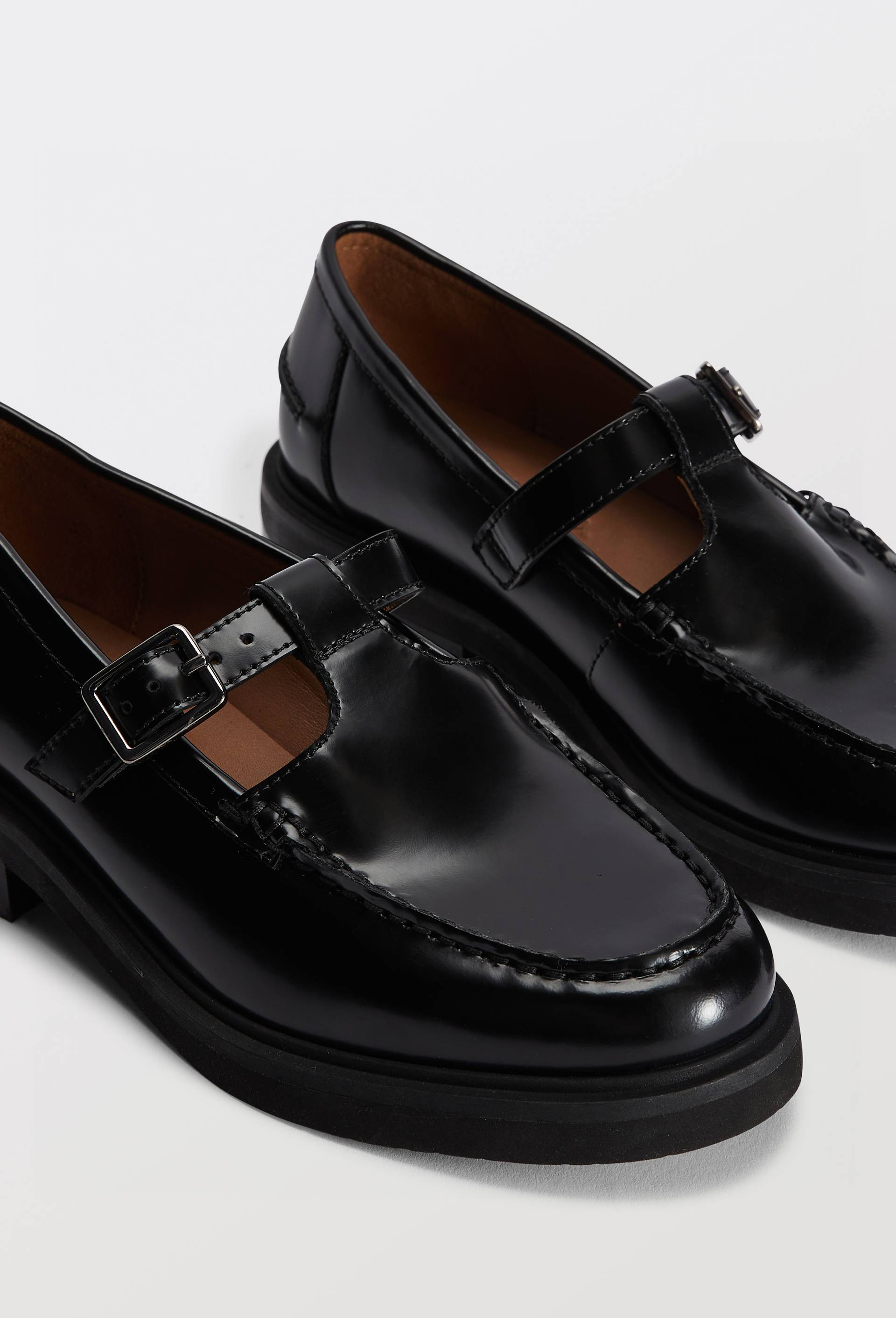 Salom&eacute;s en cuir, Noir, large image number 2