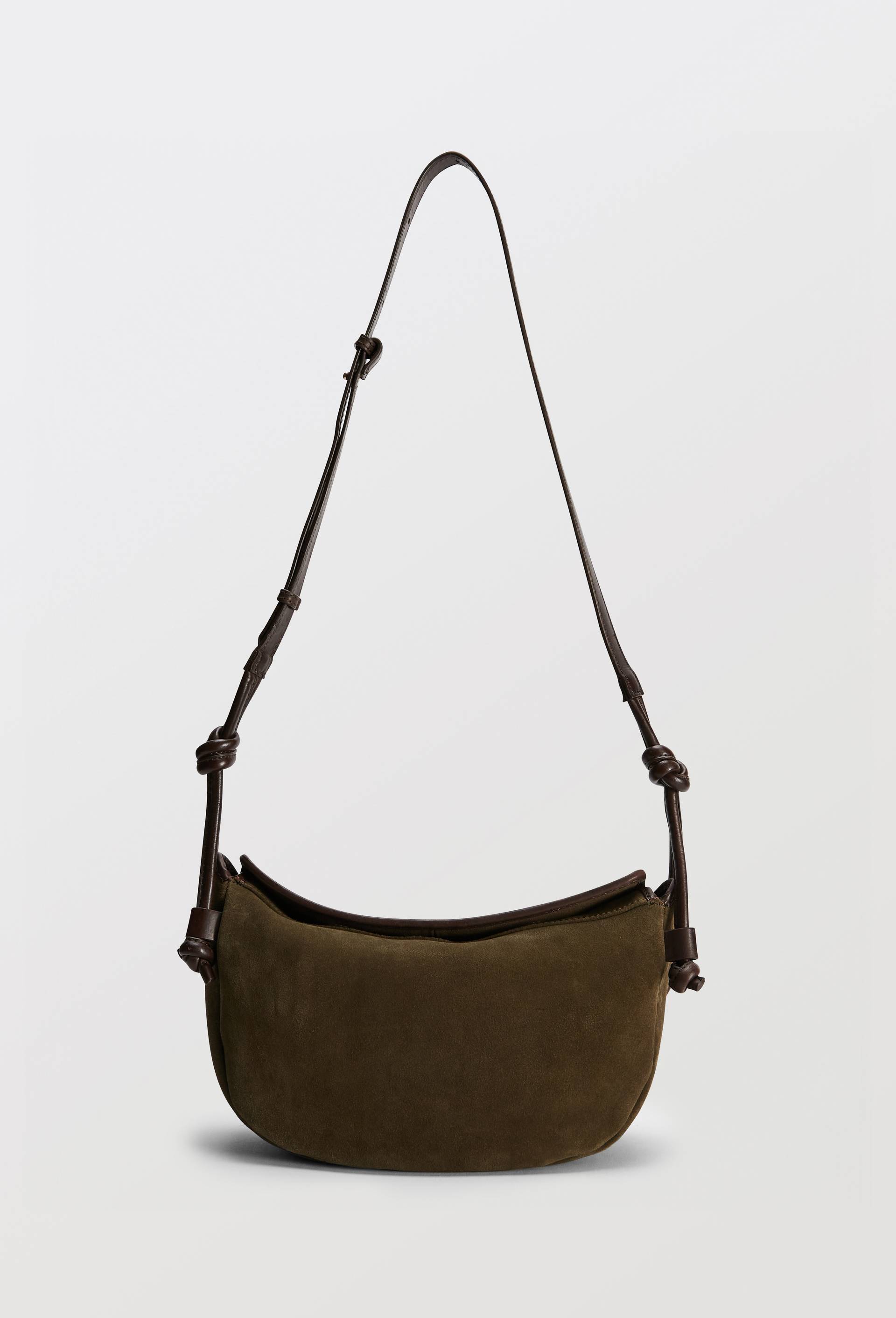 Sac port&eacute; travers en cuir, Vert, large image number 0