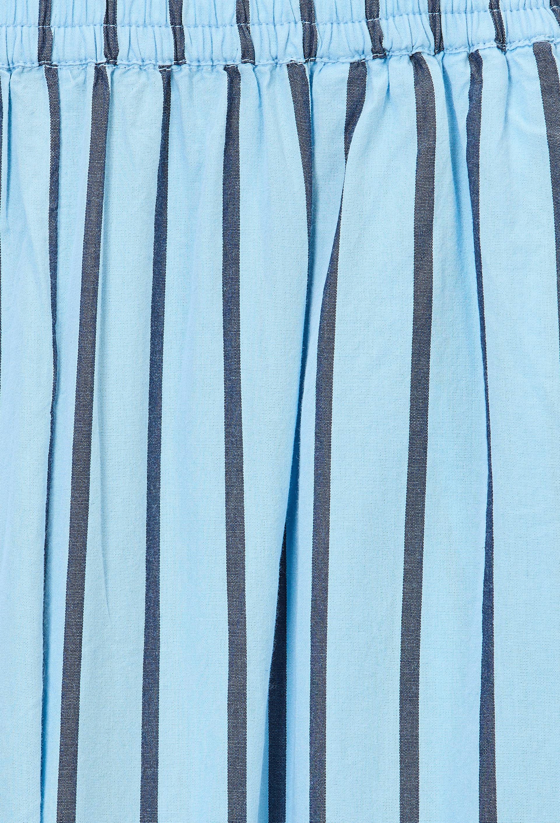 Pantalon ray&eacute; en coton bio GOTS, Bleu, large image number 5.0