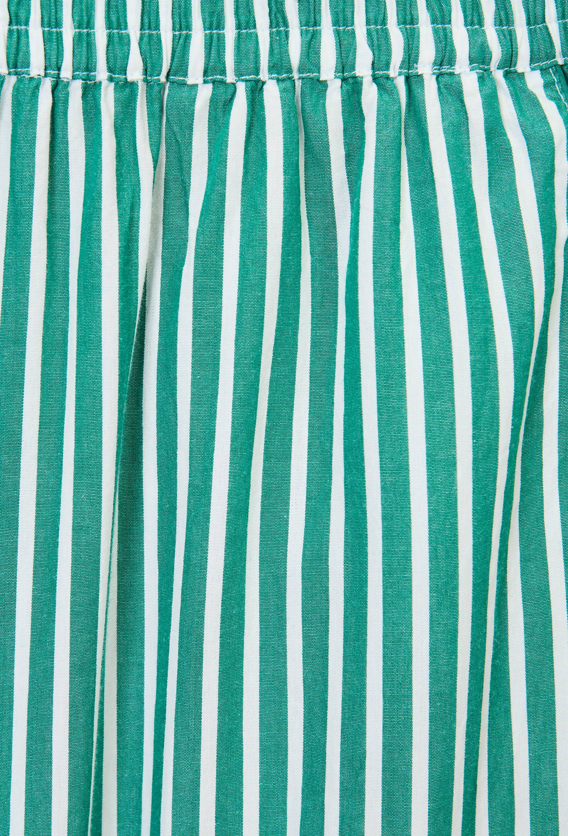 Pantalon ray&eacute; en coton bio GOTS, Vert, large image number 4