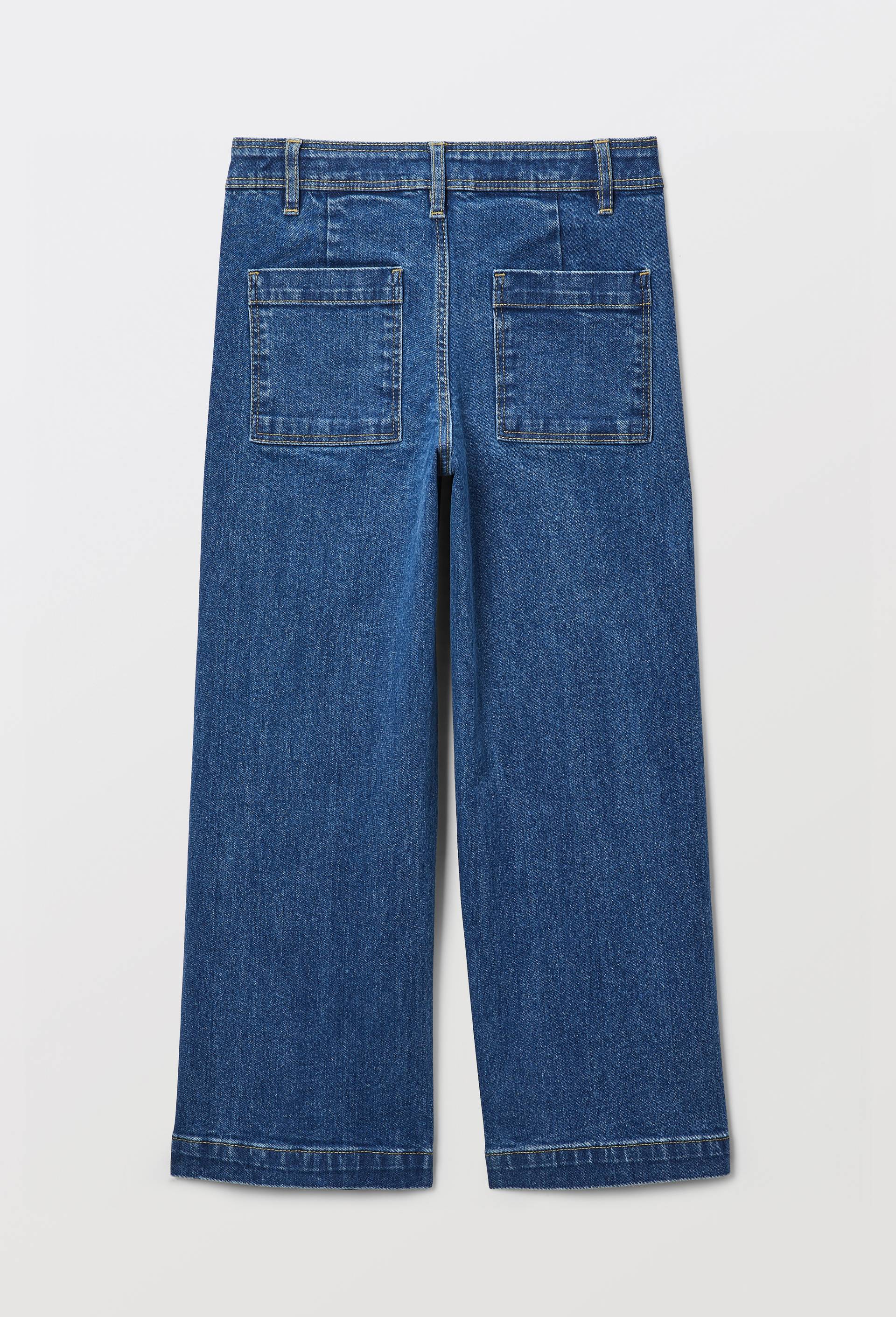 Jean large en coton, Bleu fonc&eacute;, large image number 2