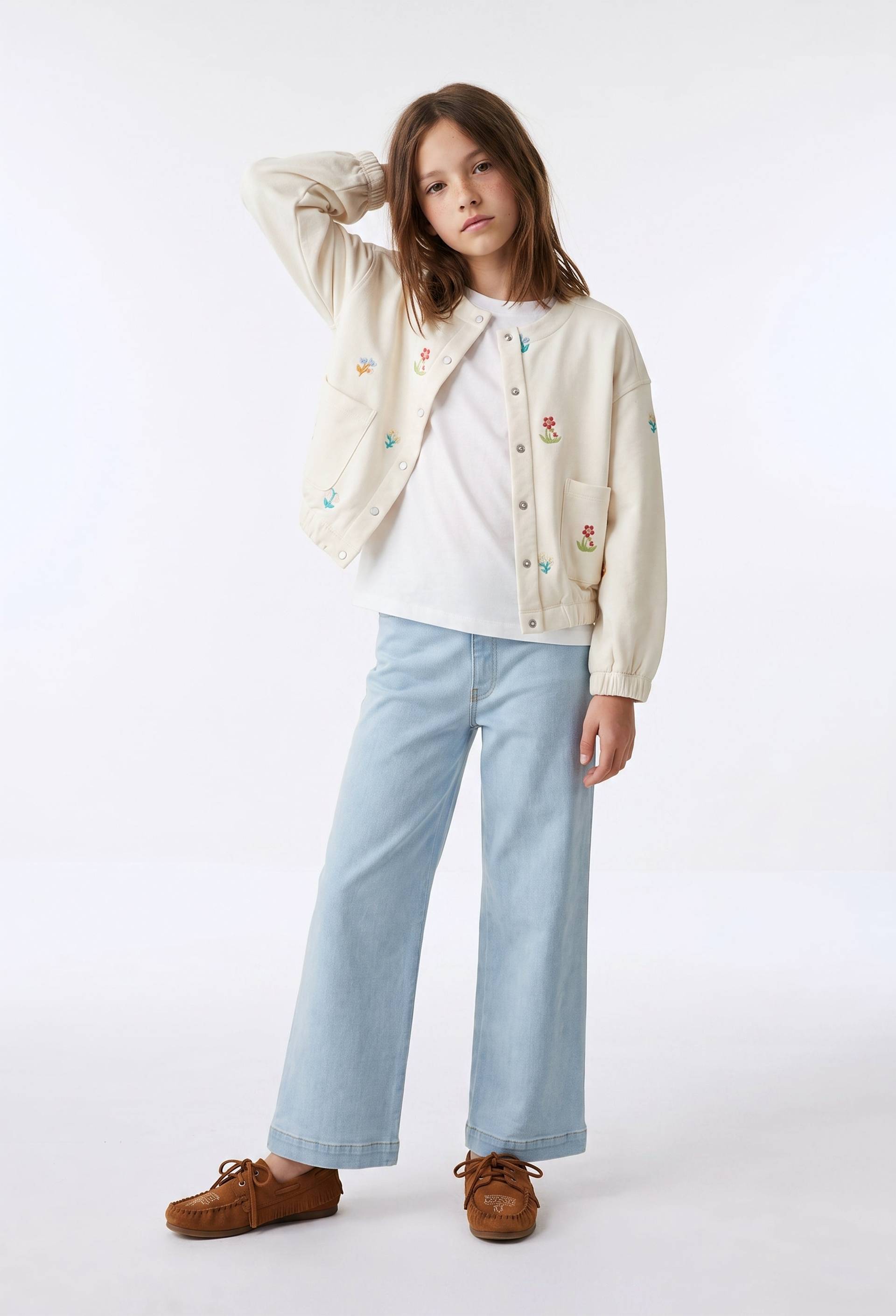 Jean large en coton, Bleu, large image number 0