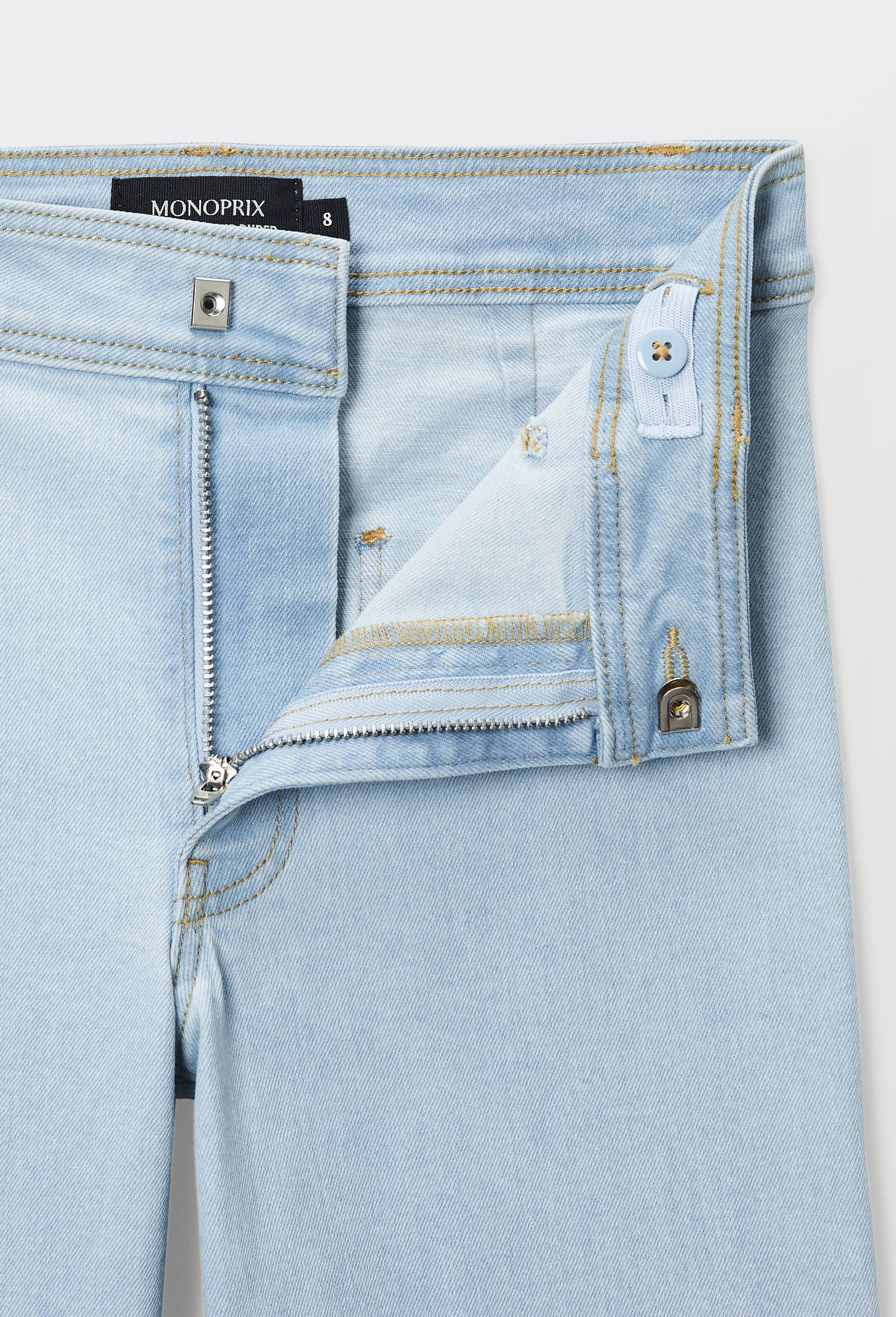 Jean large en coton, Bleu, large image number 3