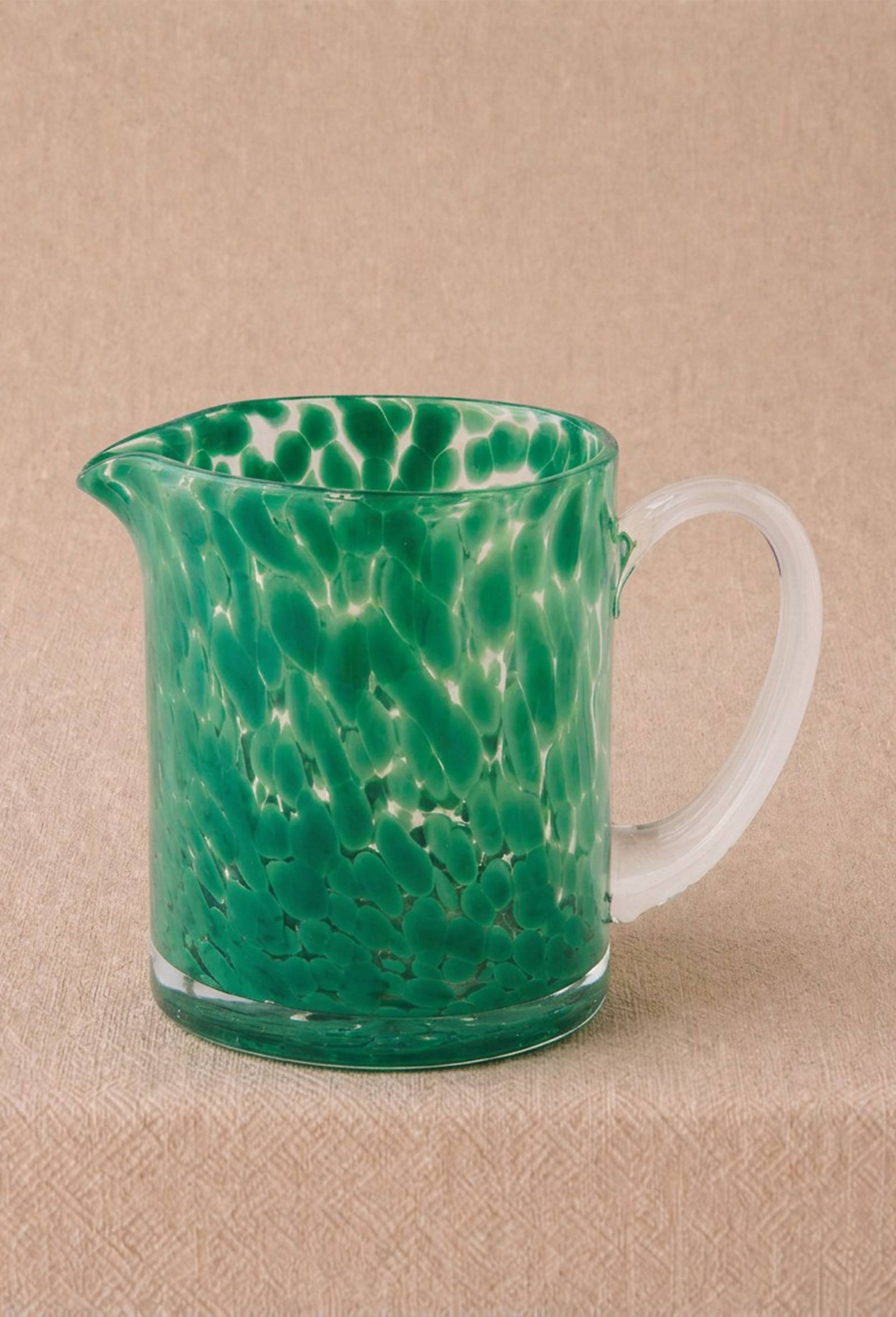 Pichet finition tachet&eacute;e, 1,1l, Vert fonc&eacute;, large image number 0