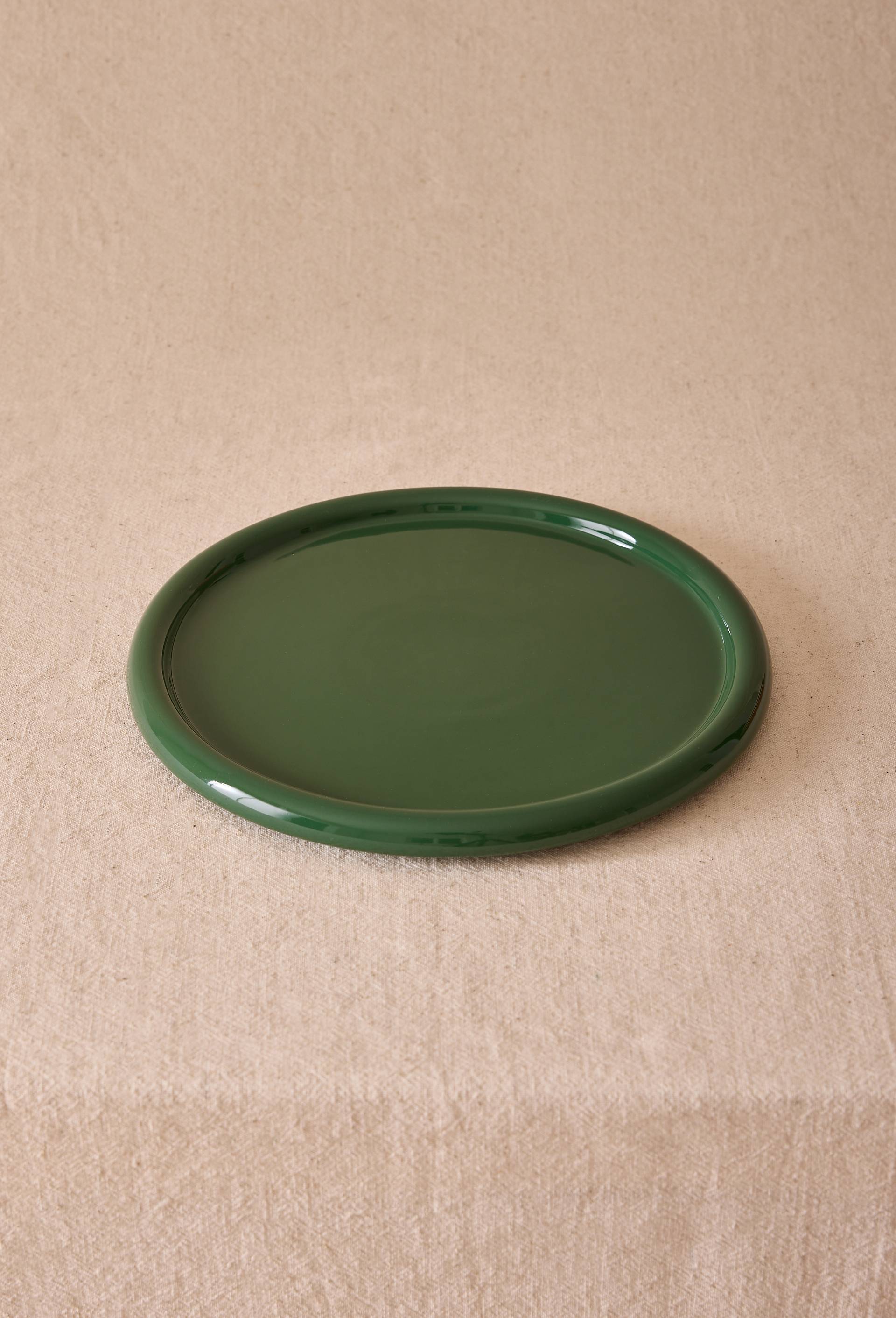 Assiette plate, 26 cm, Vert fonc&eacute;, large image number 0