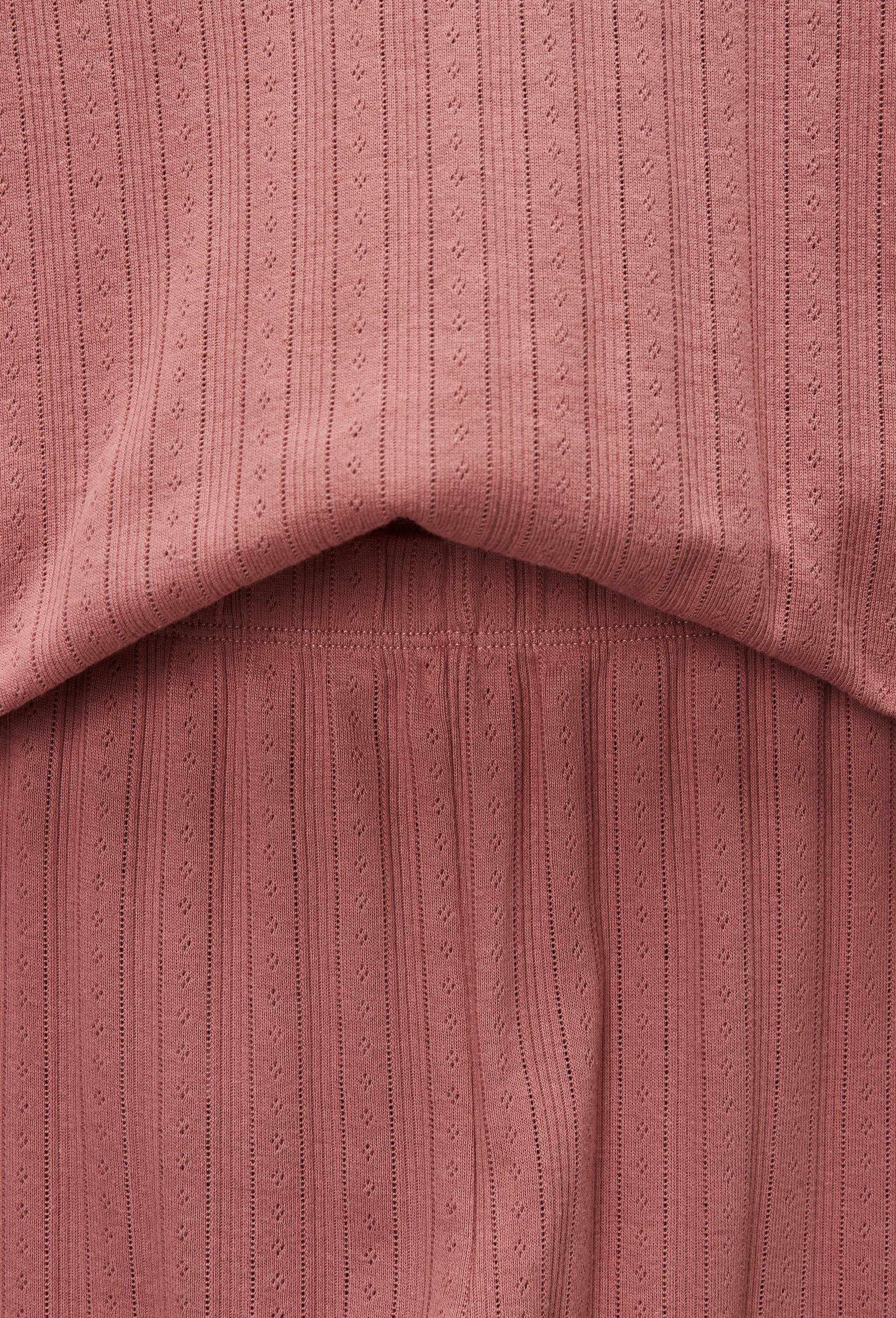 Pyjama manches longues pointelle en coton BIO GOTS, Rose fonc&eacute;, large image number 3.0