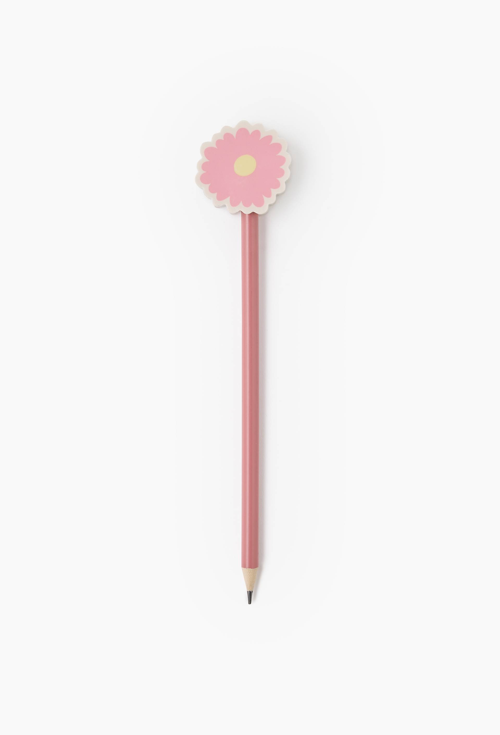 Crayon &agrave; papier avec embout gomme, Rose, large image number 0.0
