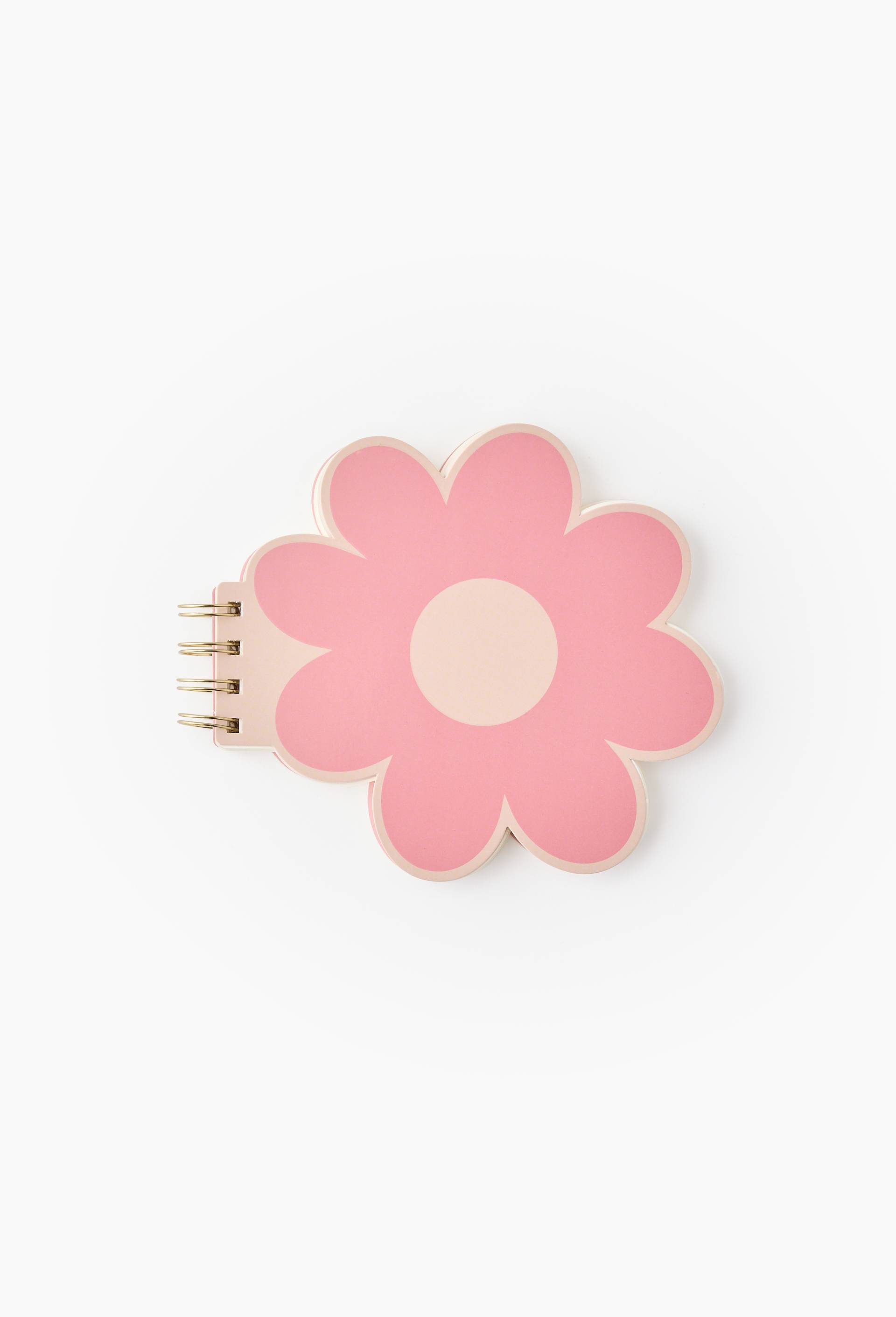 Carnet fleur, 100 pages unies, Rose, large image number 0