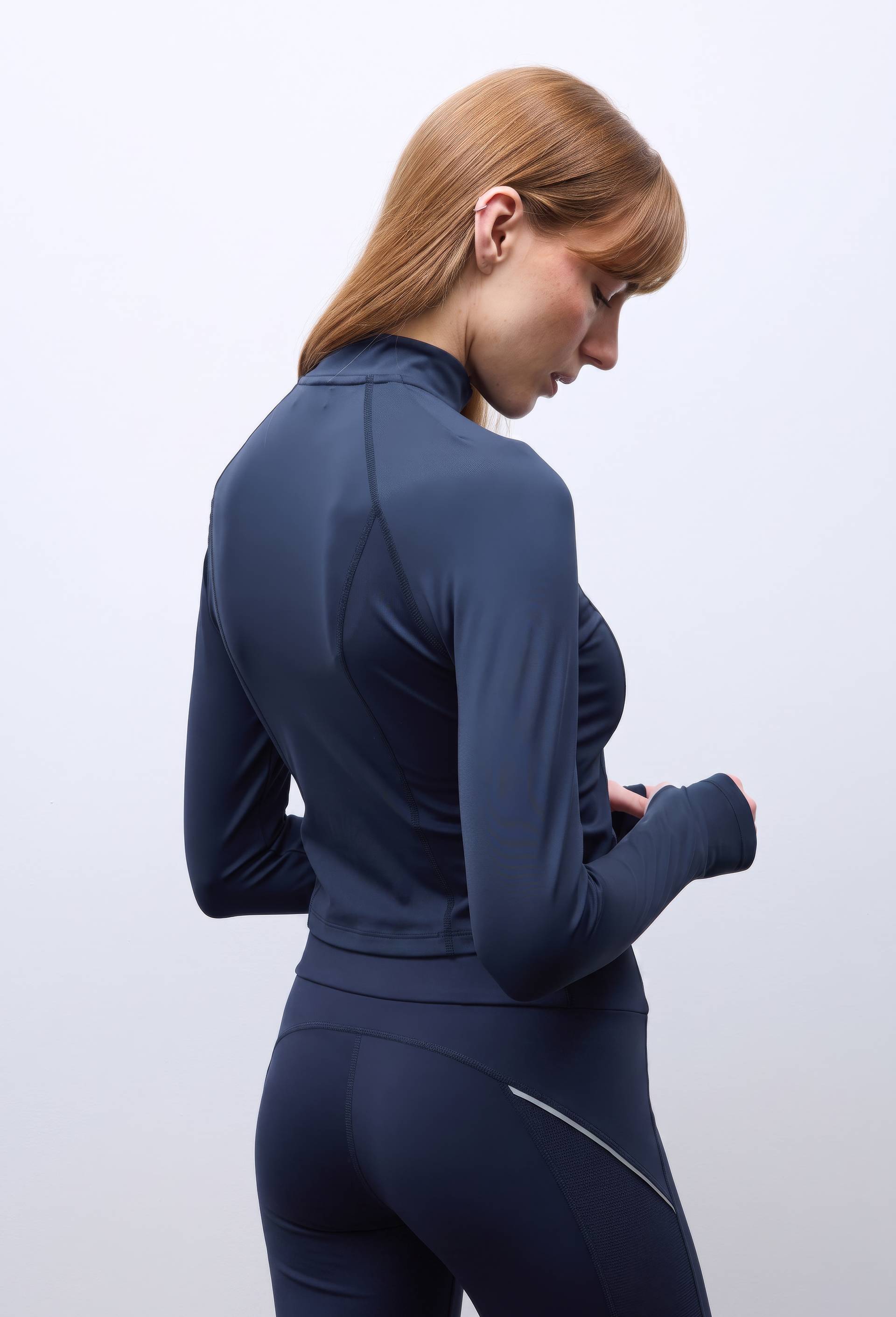 Gilet de sport en polyester et &eacute;lasthanne, Bleu fonc&eacute;, large image number 1.0