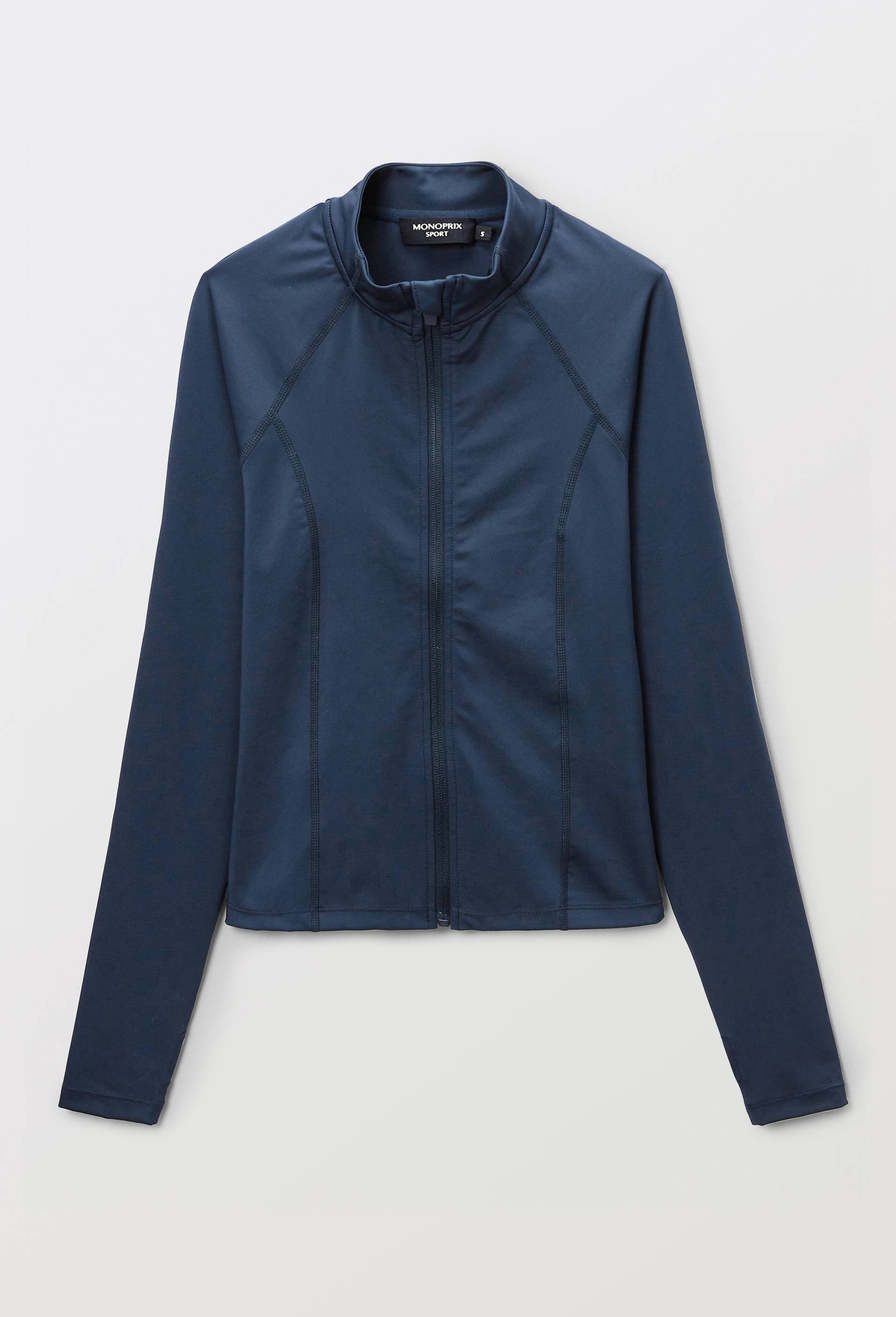 Gilet de sport en polyester et &eacute;lasthanne, Bleu fonc&eacute;, large image number 2