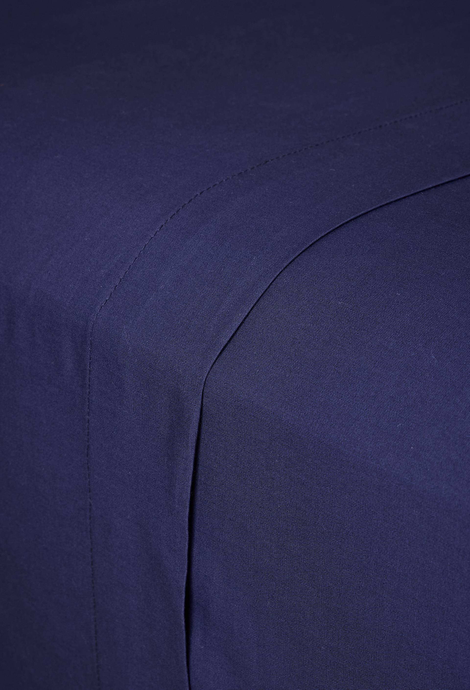 Drap plat uni, percale de coton, 100% coton bio GOTS, Bleu fonc&eacute;, large image number 1.0
