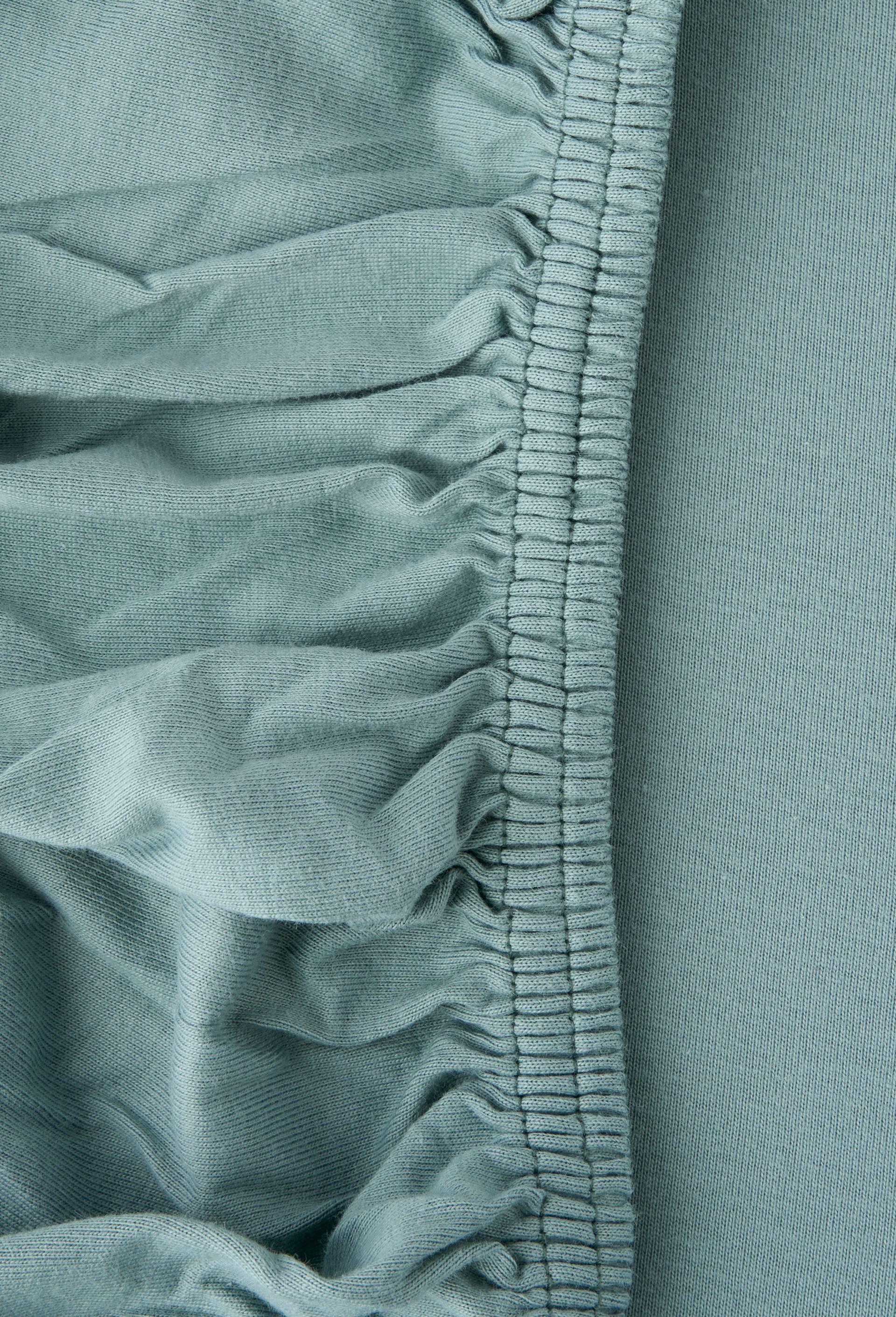 Drap housse, jersey en coton BIO, certifi&eacute; OEKO-TEX GOTS, Vert clair, large image number 1