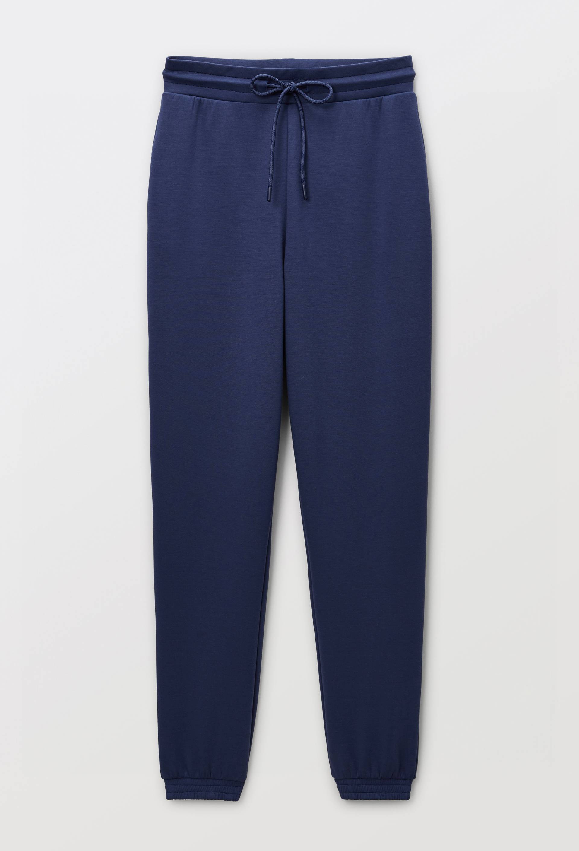 Pantalon de sport fluide en viscose et polyamide, Bleu fonc&eacute;, large image number 2
