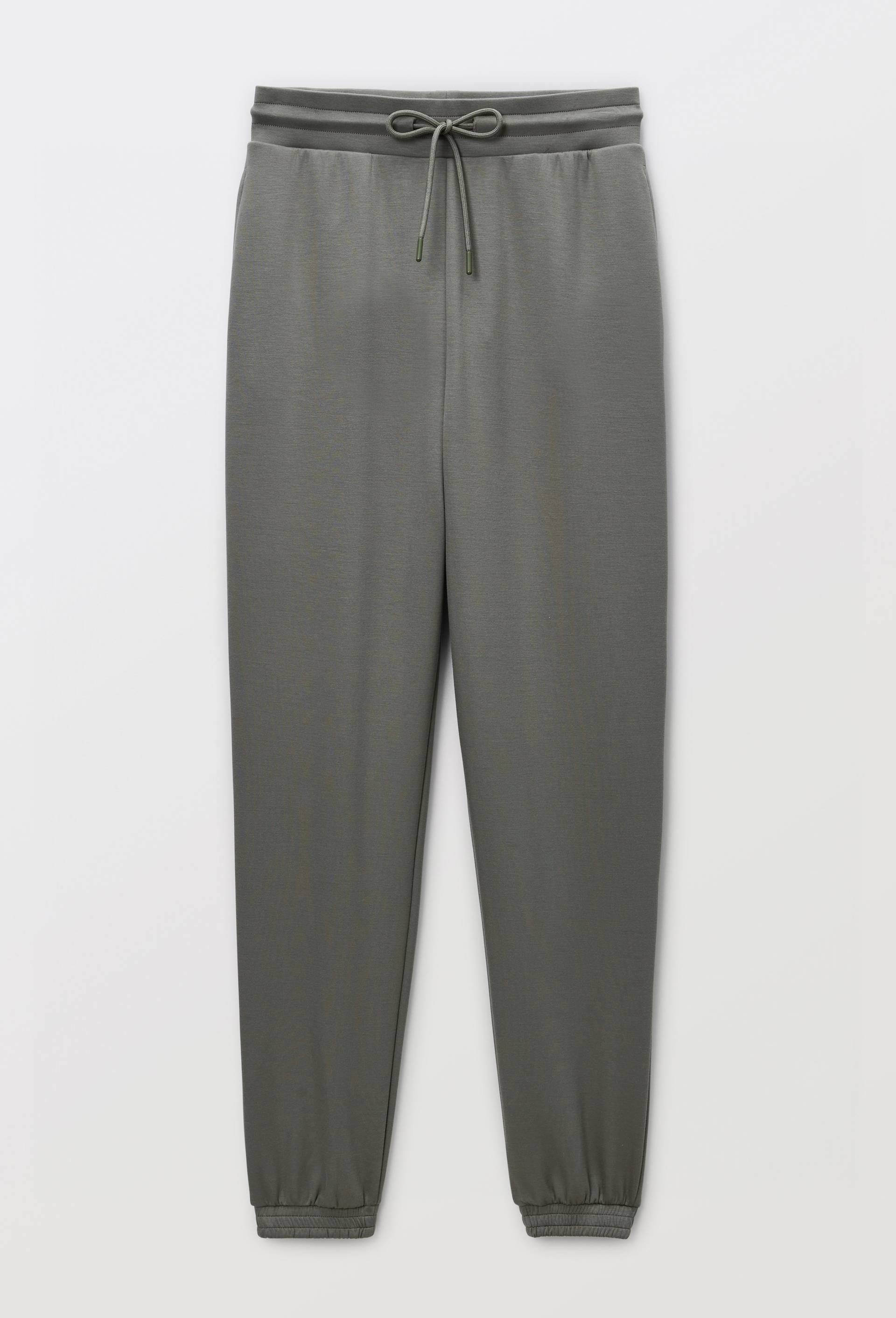 Pantalon de sport fluide en viscose et polyamide, Vert, large image number 2