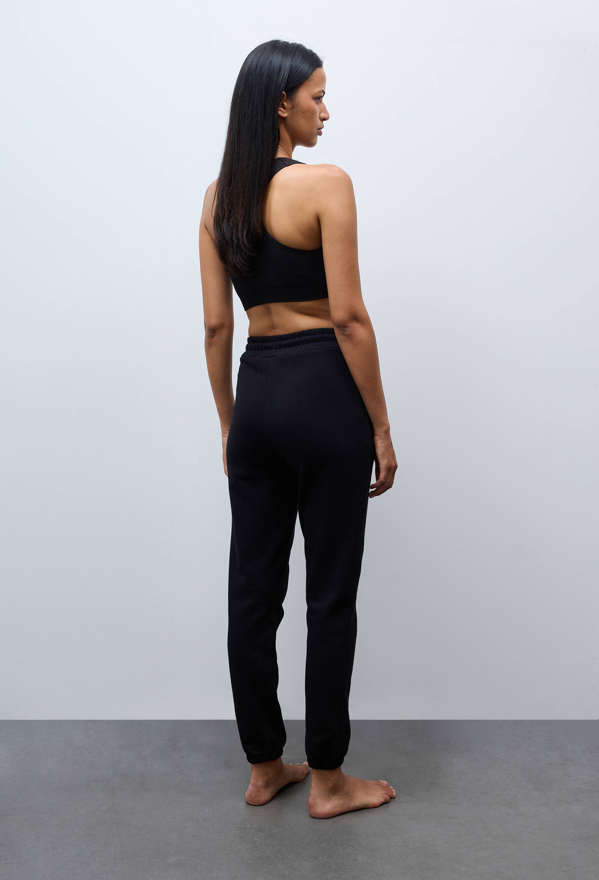 Pantalon de jogging en molleton de coton BIO GOTS, Noir, large image number 1.0