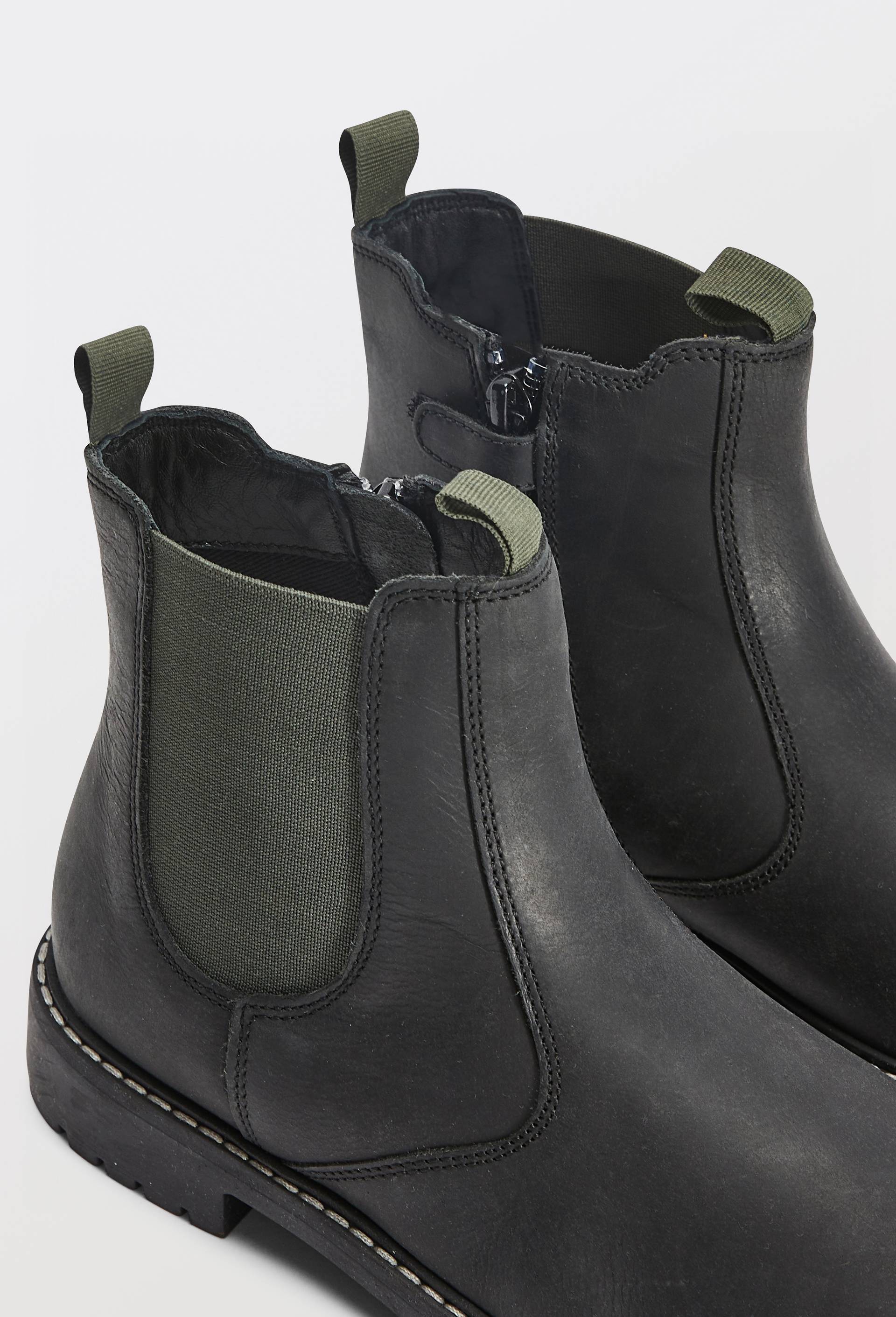 Bottines chelsea en cuir responsable, Noir, large image number 2