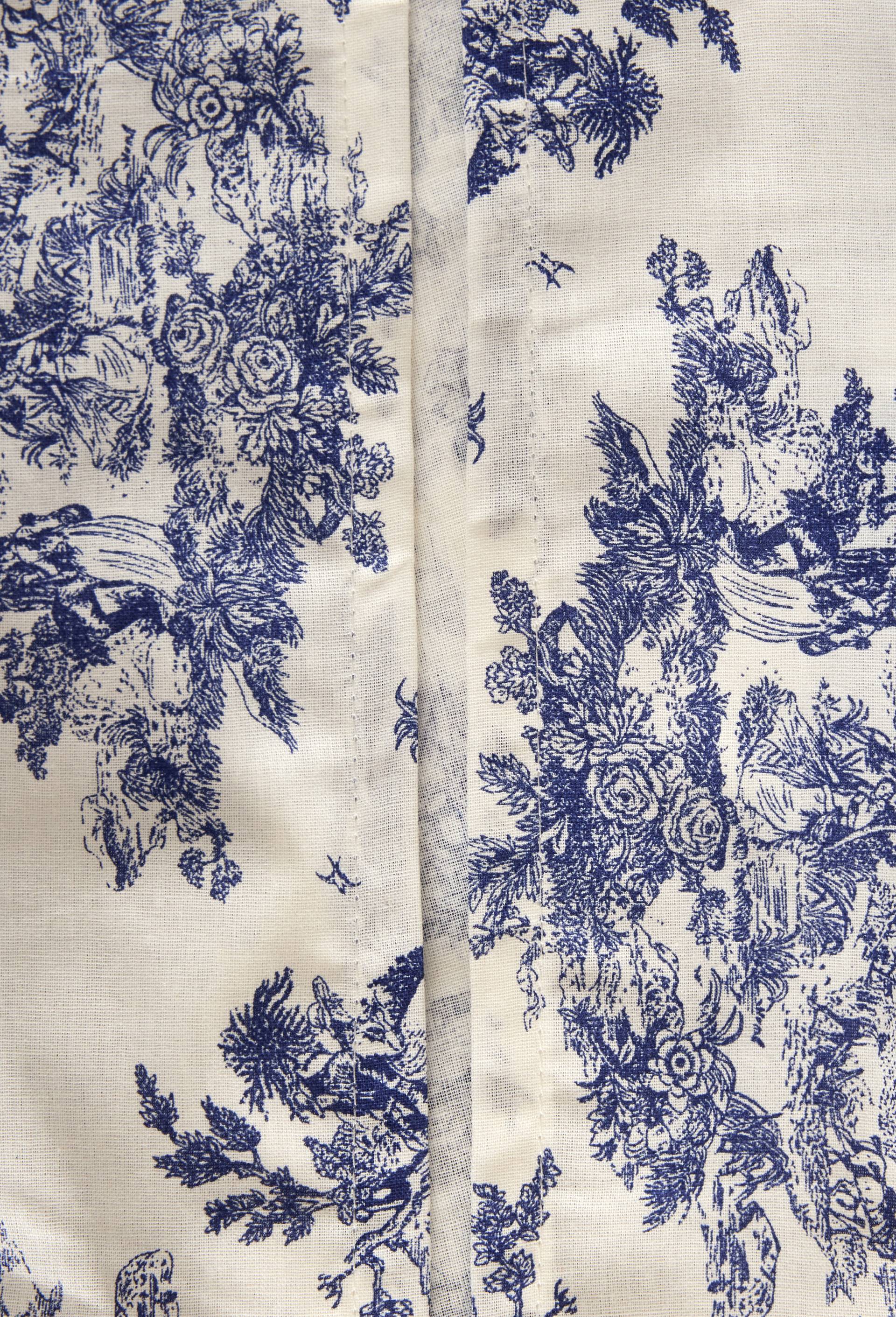 Housse de couette imprim&eacute;e, 100% coton bio GOTS, Bleu fonc&eacute;, large image number 3.0