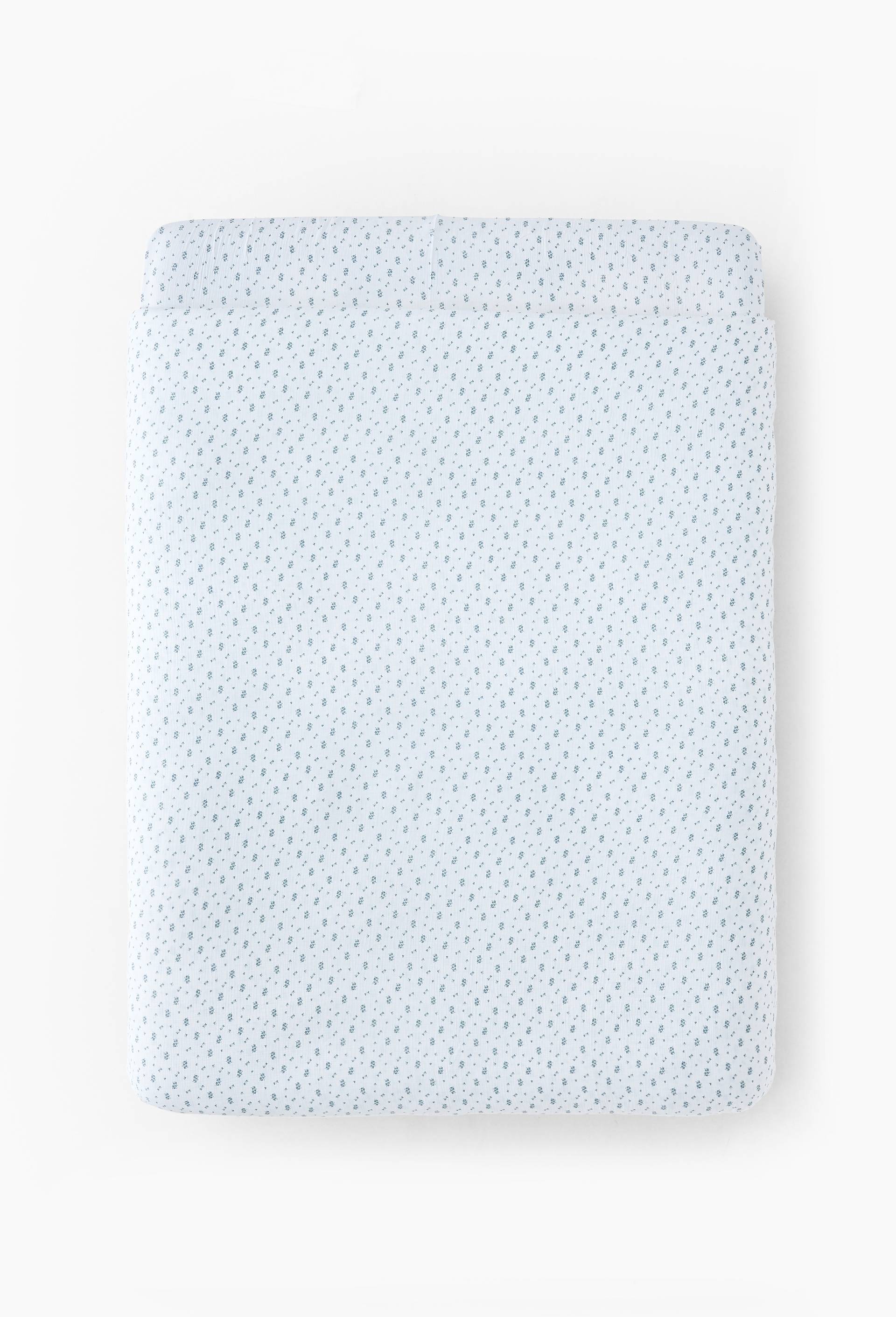 Housse de couette unie, gaze de coton, 100% coton bio GOTS, Vert clair, large image number 1