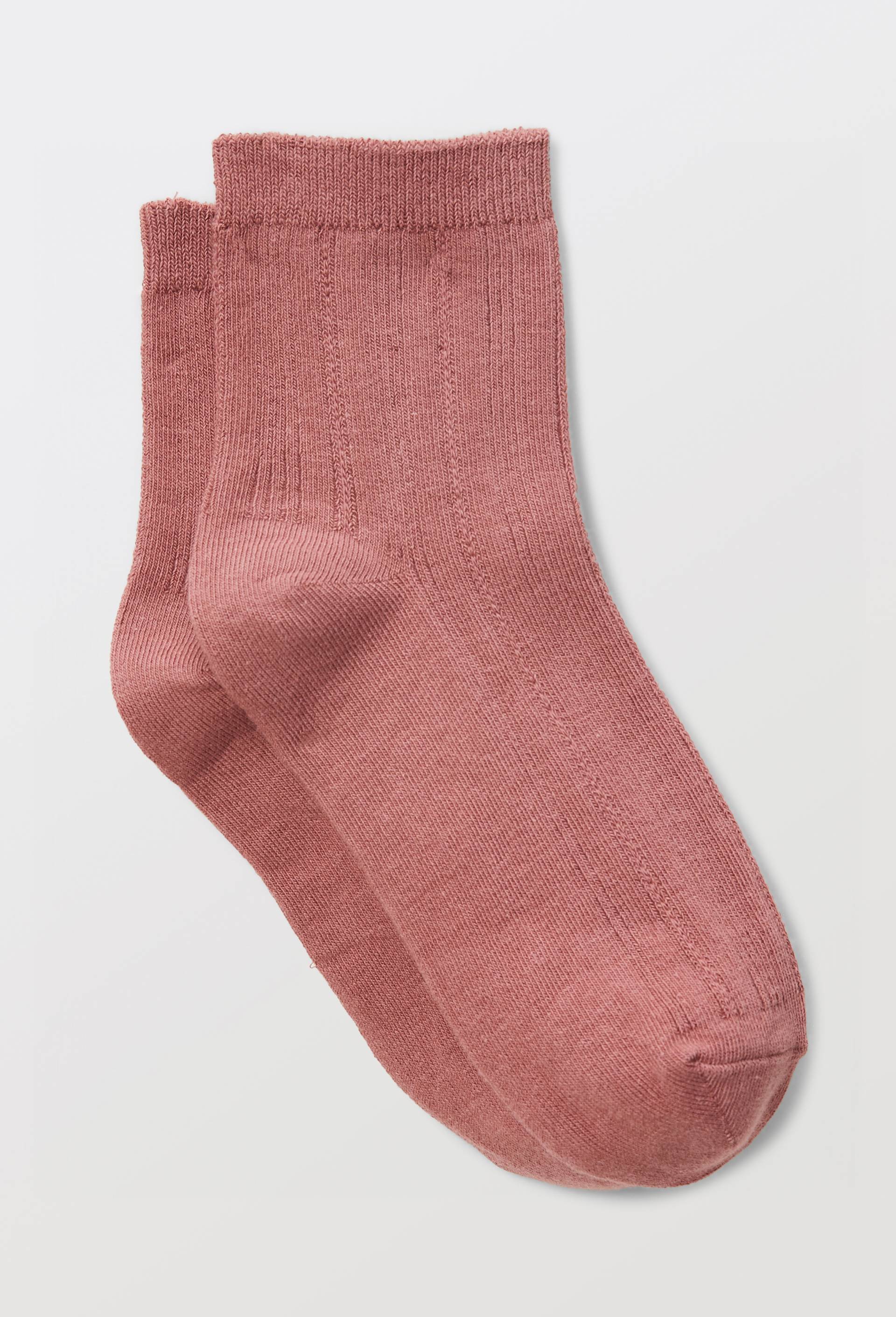Paire de socquettes en coton DIM, Rose, swatch image