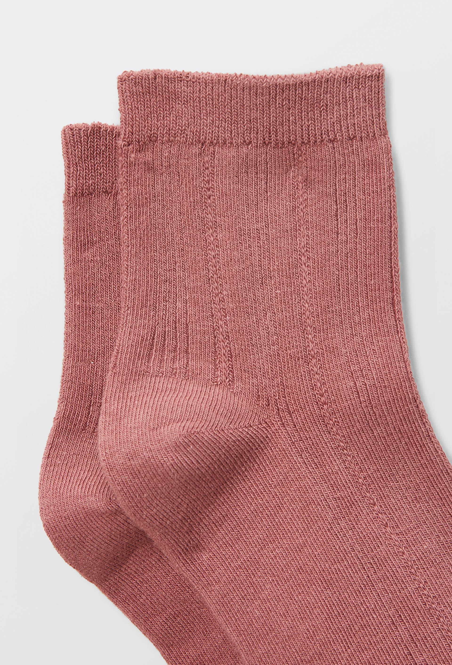 Paire de socquettes en coton DIM, Rose, large image number 1