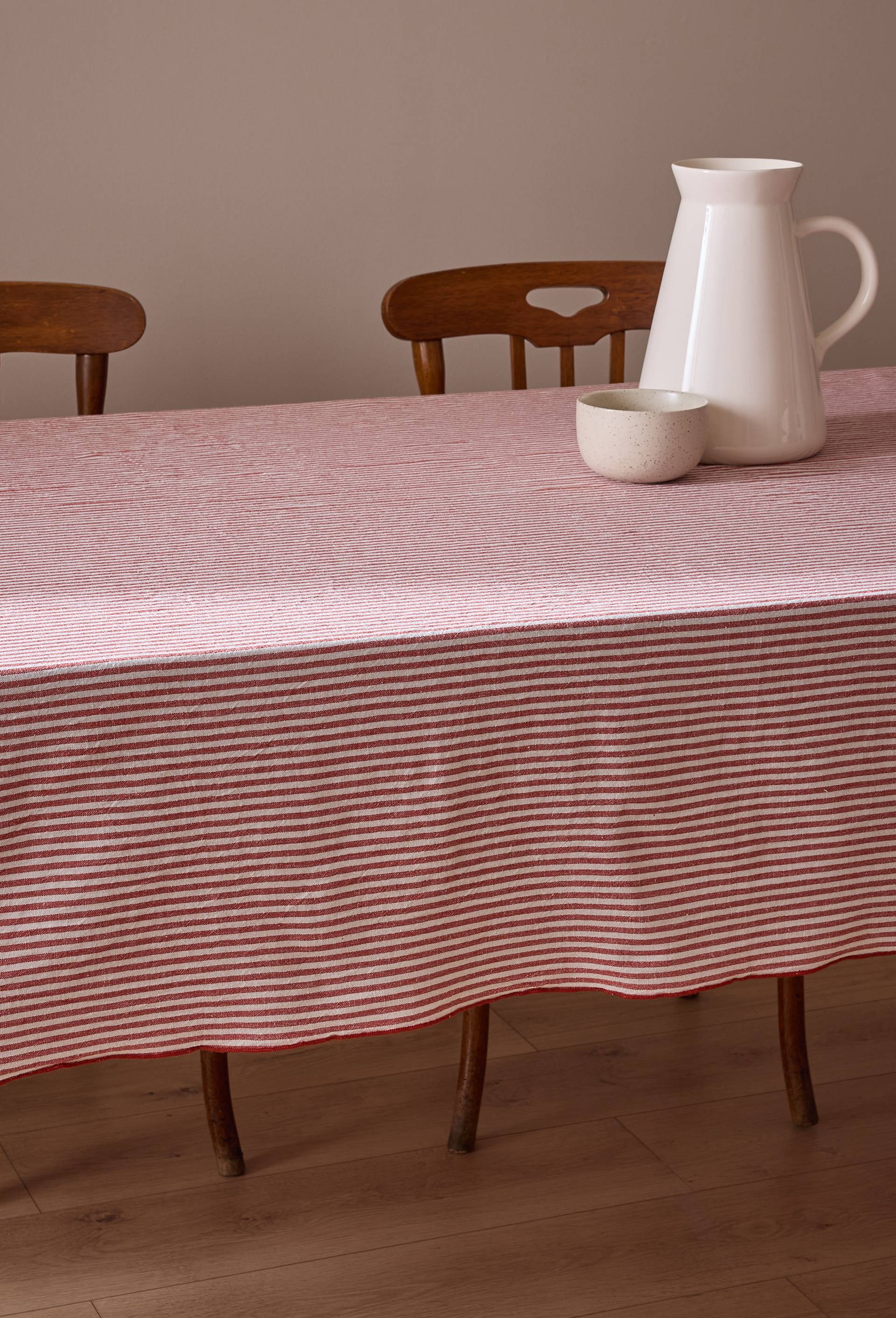 Nappe en coton-lin, Orange fonc&eacute;, large image number 0