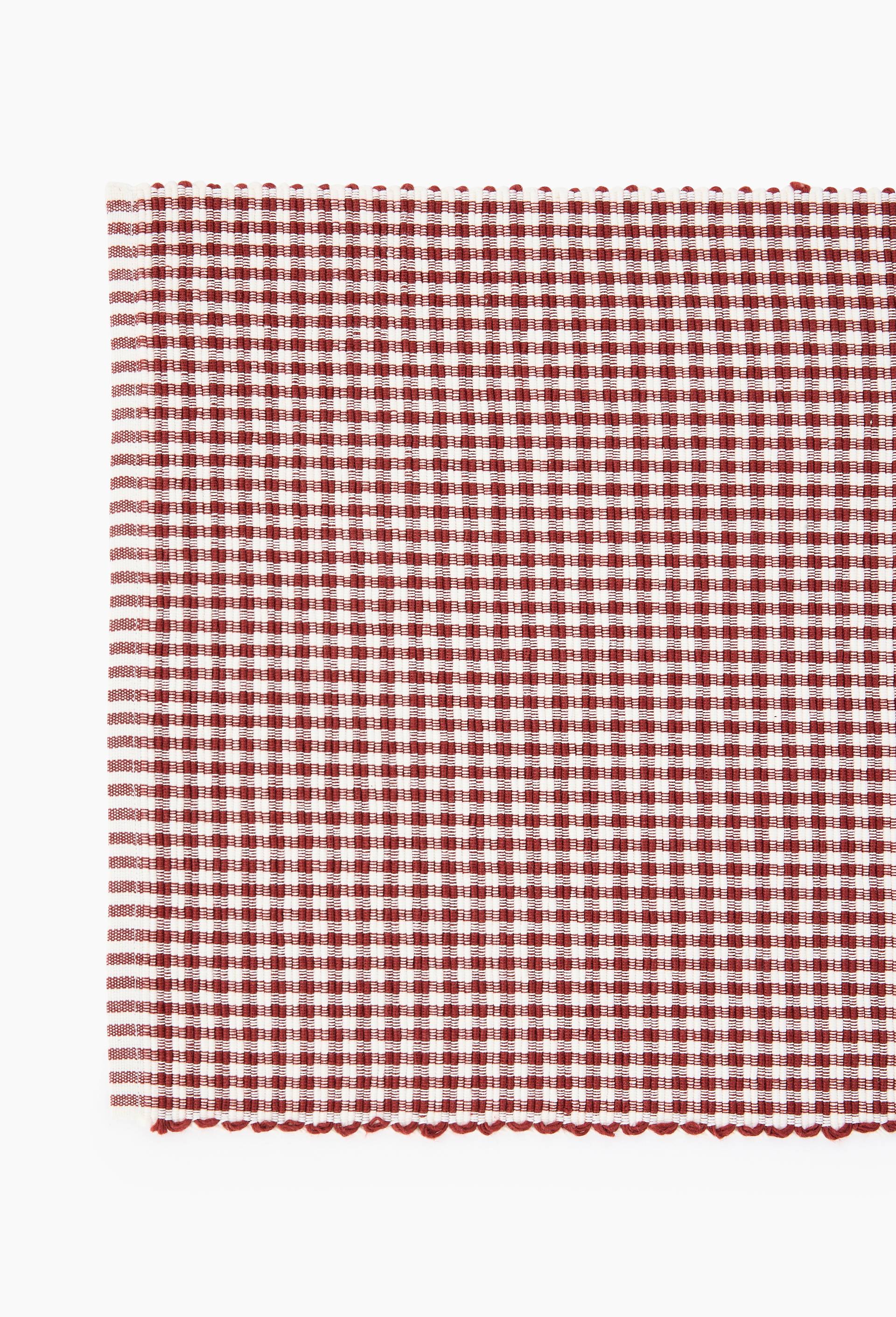 Set de table coton vichy, 48x33, Rouge fonc&eacute;, large image number 1.0