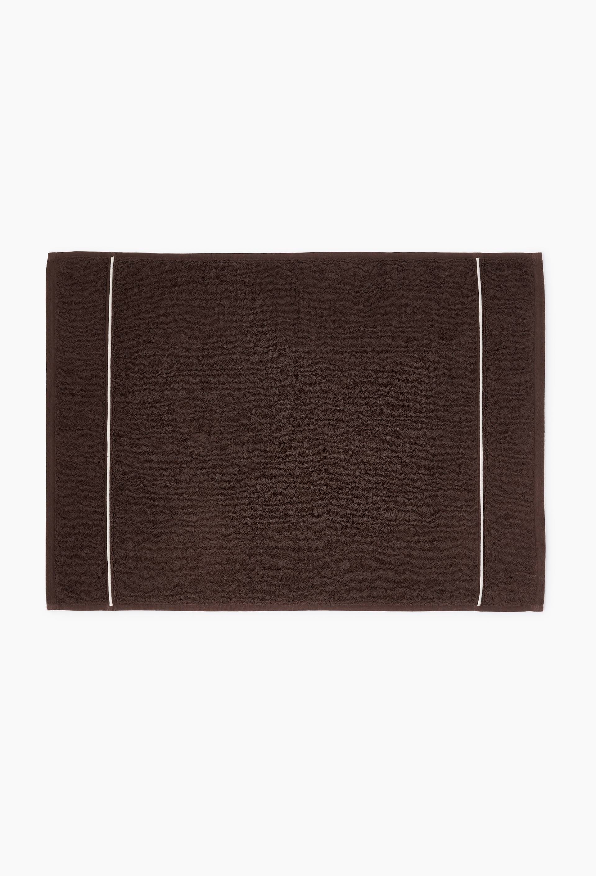 Tapis de bain, 50x70cm, en coton BIO GOTS, Brun fonc&eacute;, large image number 0