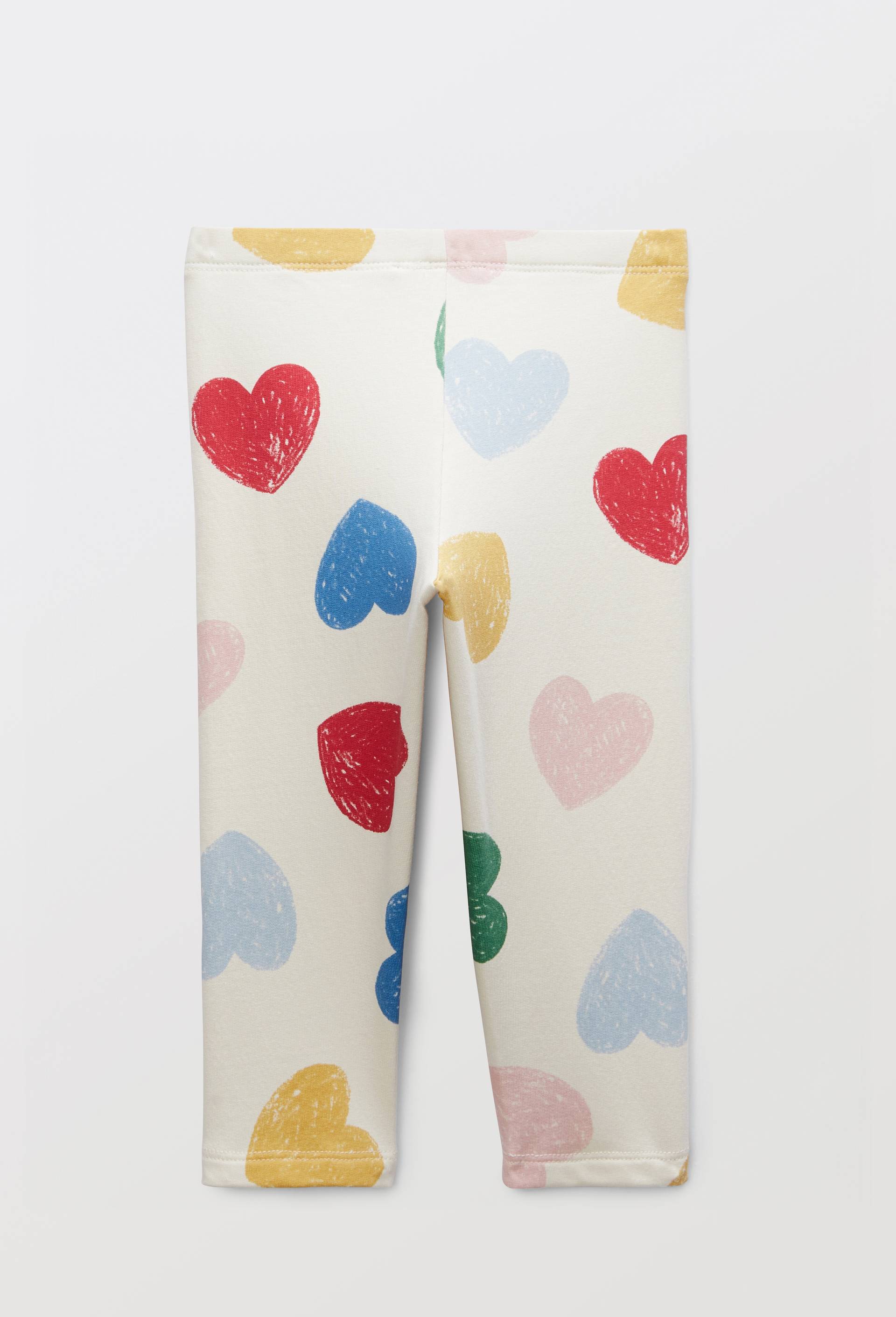 Legging imprim&eacute; en coton BIO GOTS, Beige clair, large image number 2.0