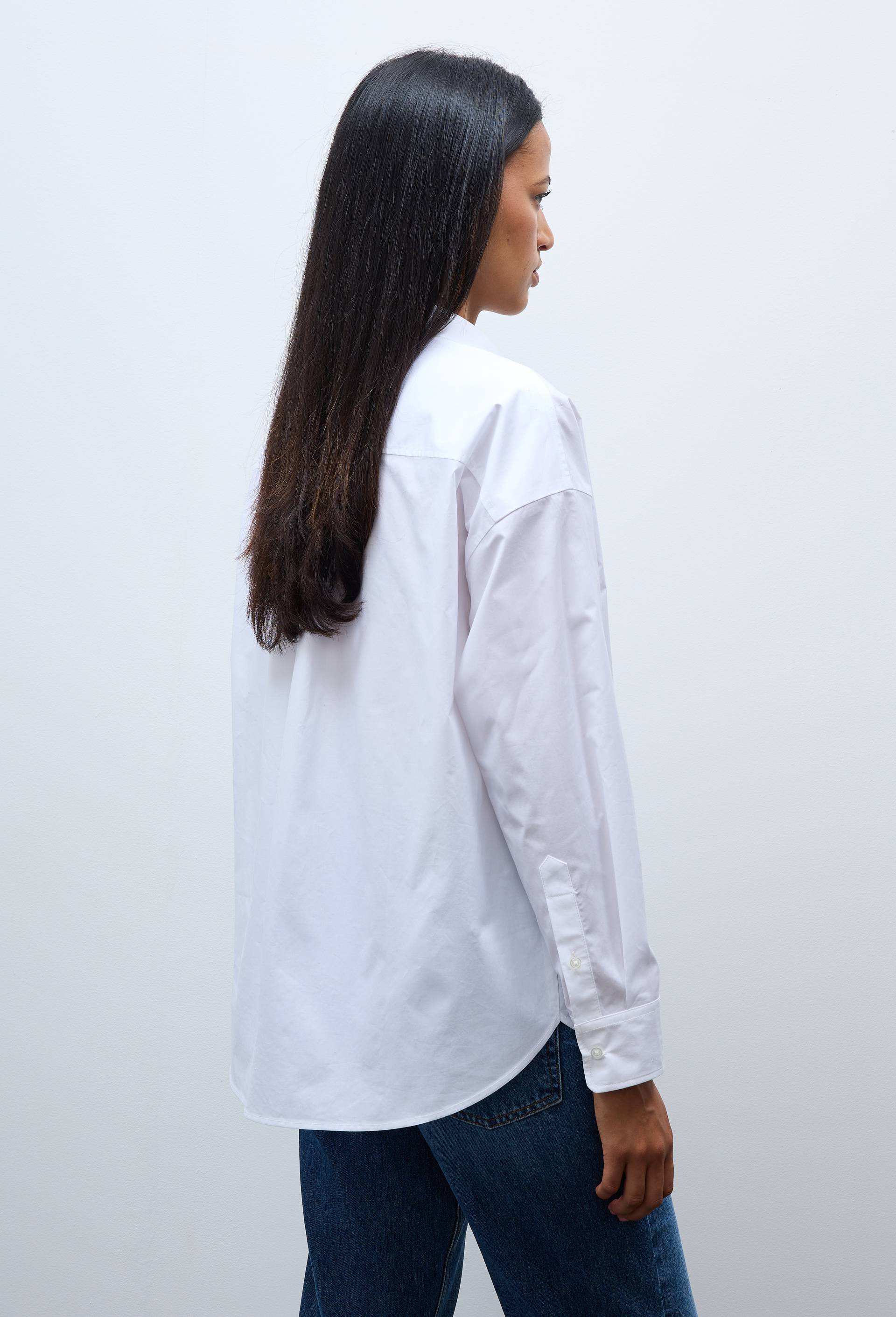 Blouse manches longues en coton BIO GOTS, Blanc, large image number 1.0