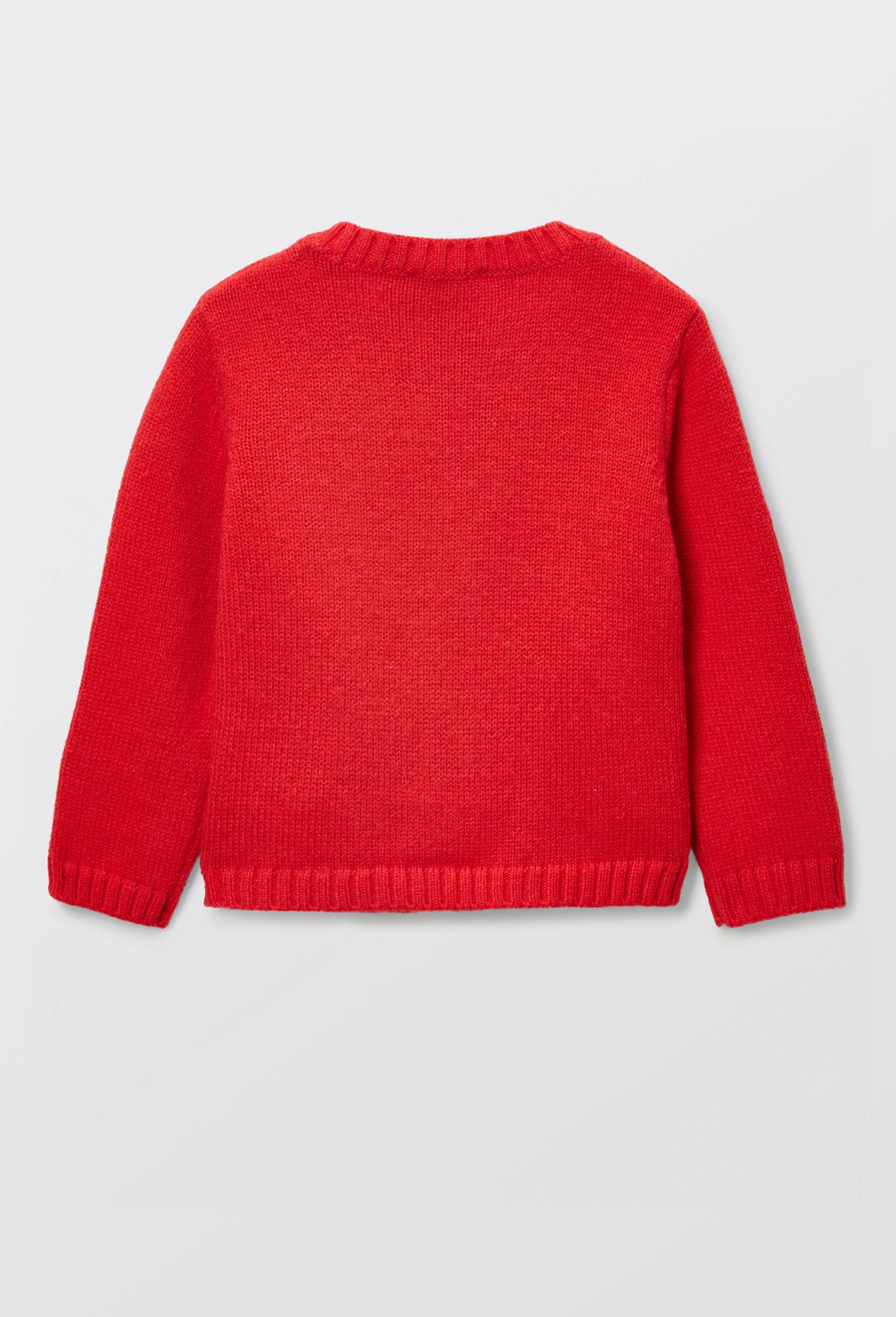 Cardigan tricot brod&eacute;, Rouge, large image number 2.0