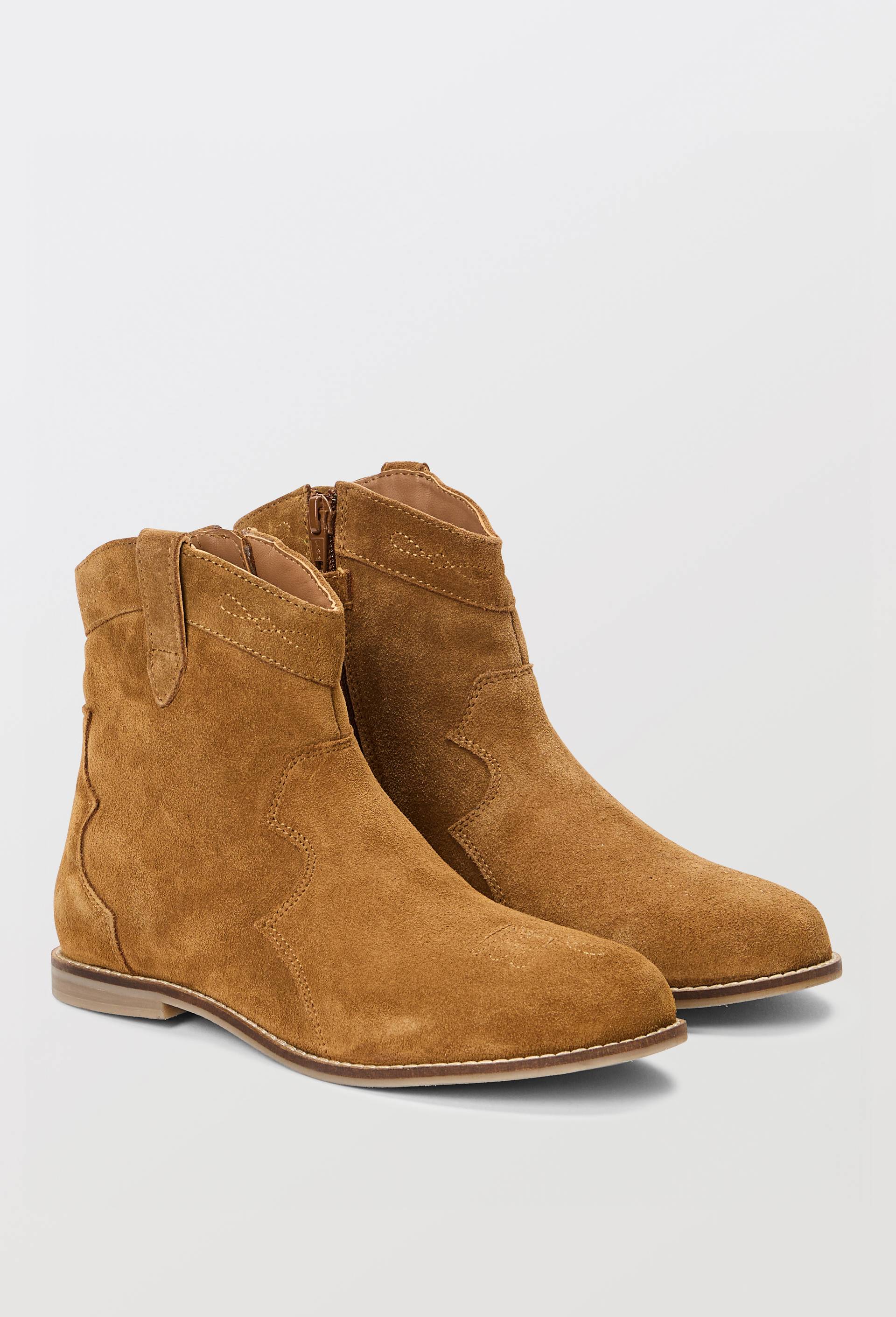 Bottines en cuir, Brun clair, swatch image
