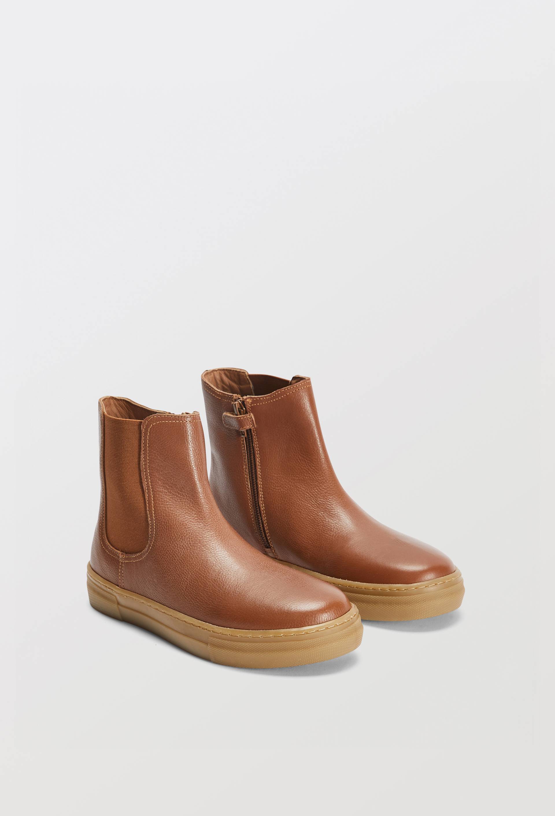 Boots en cuir, Brun clair, large image number 0.0