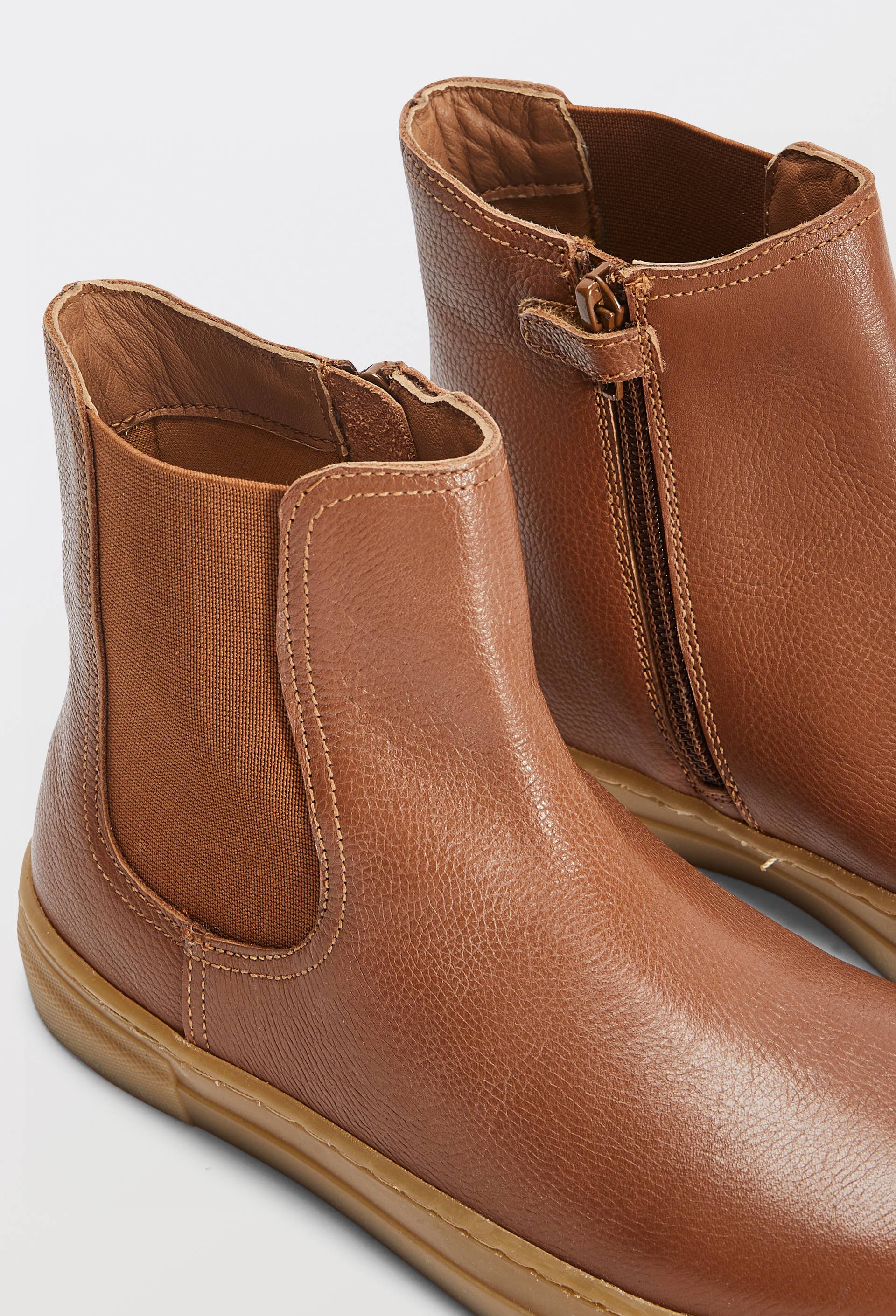 Boots en cuir, Brun clair, large image number 2.0