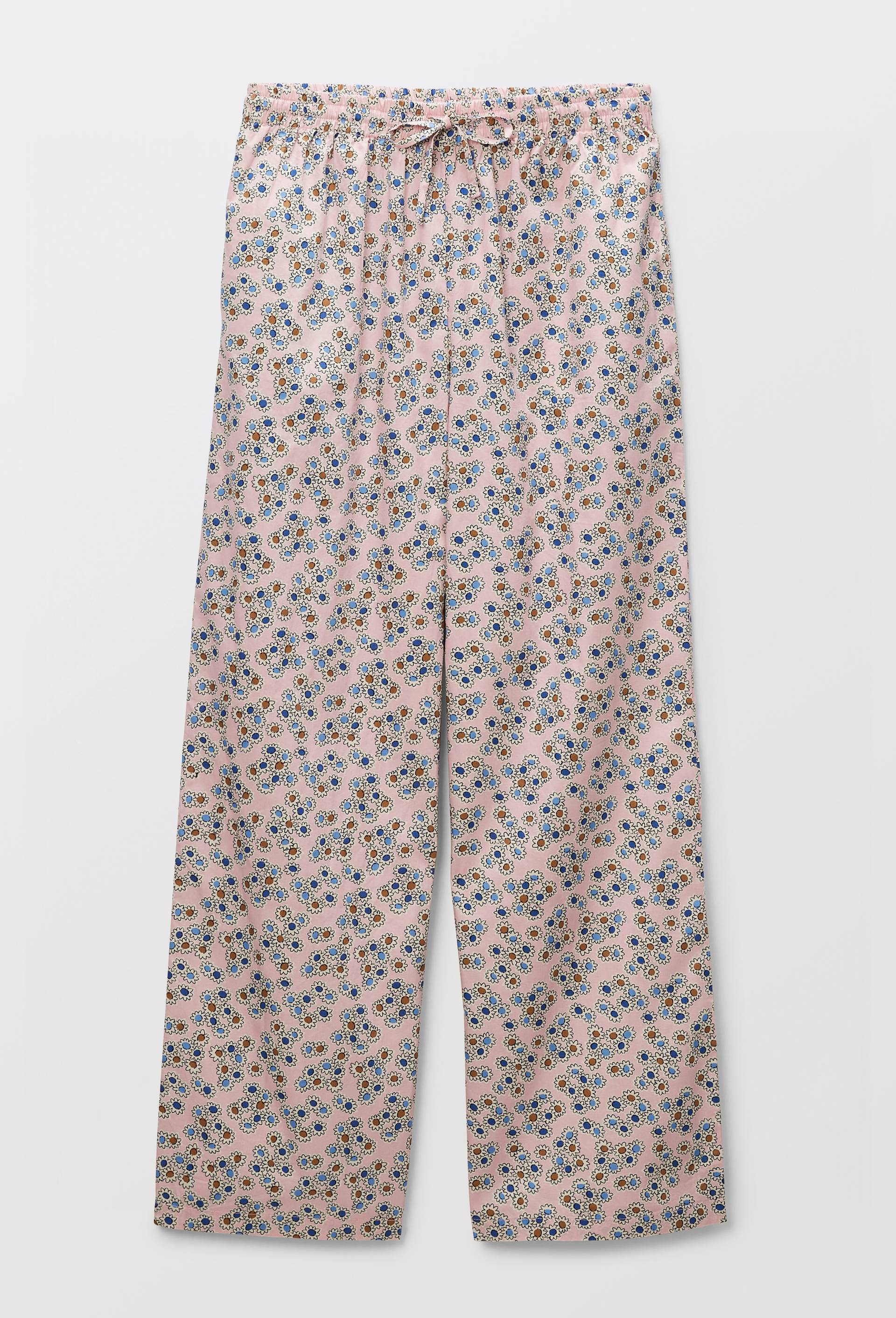 Pantalon imprim&eacute; en coton BIO GOTS, Rose, large image number 2.0
