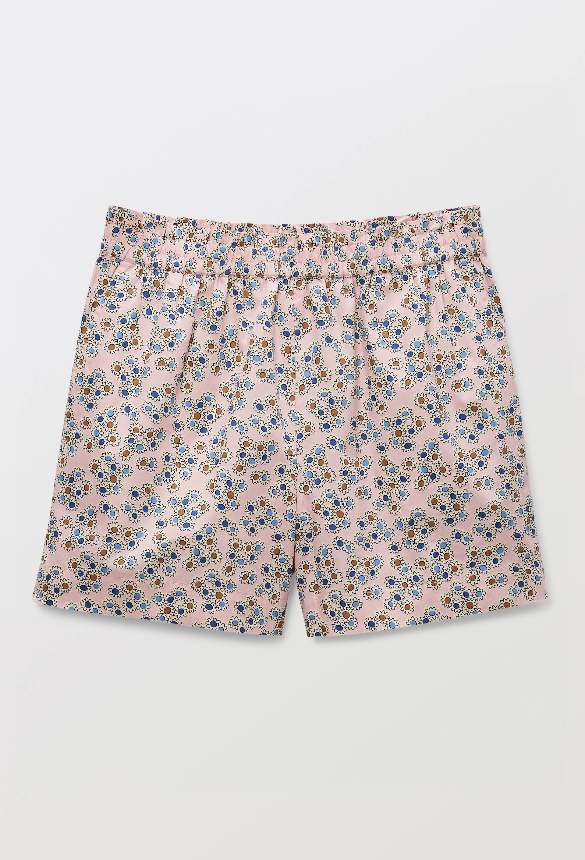 Short imprim&eacute; en coton BIO GOTS, Rose, large image number 2