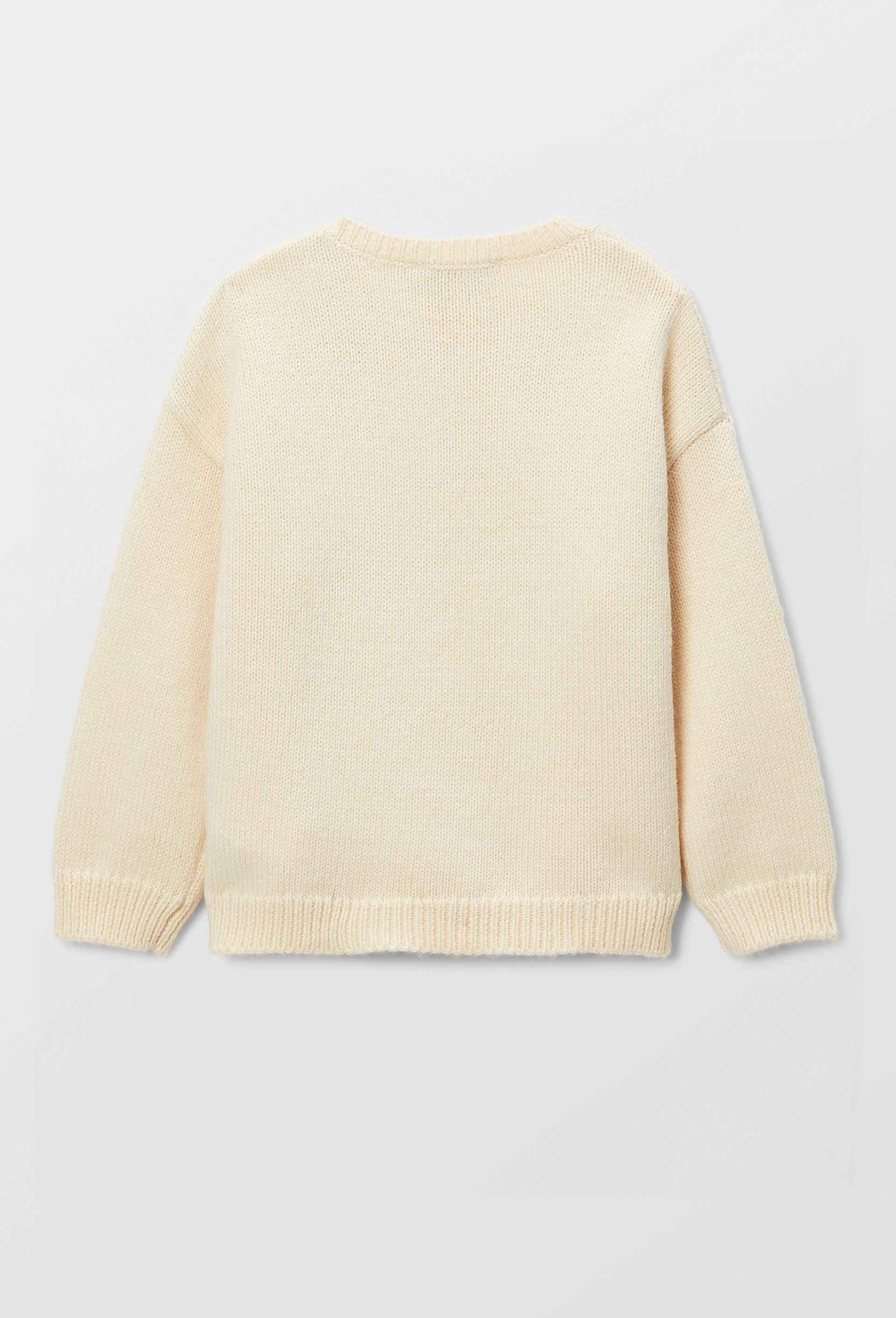 Pull brod&eacute;, Beige clair, large image number 2.0