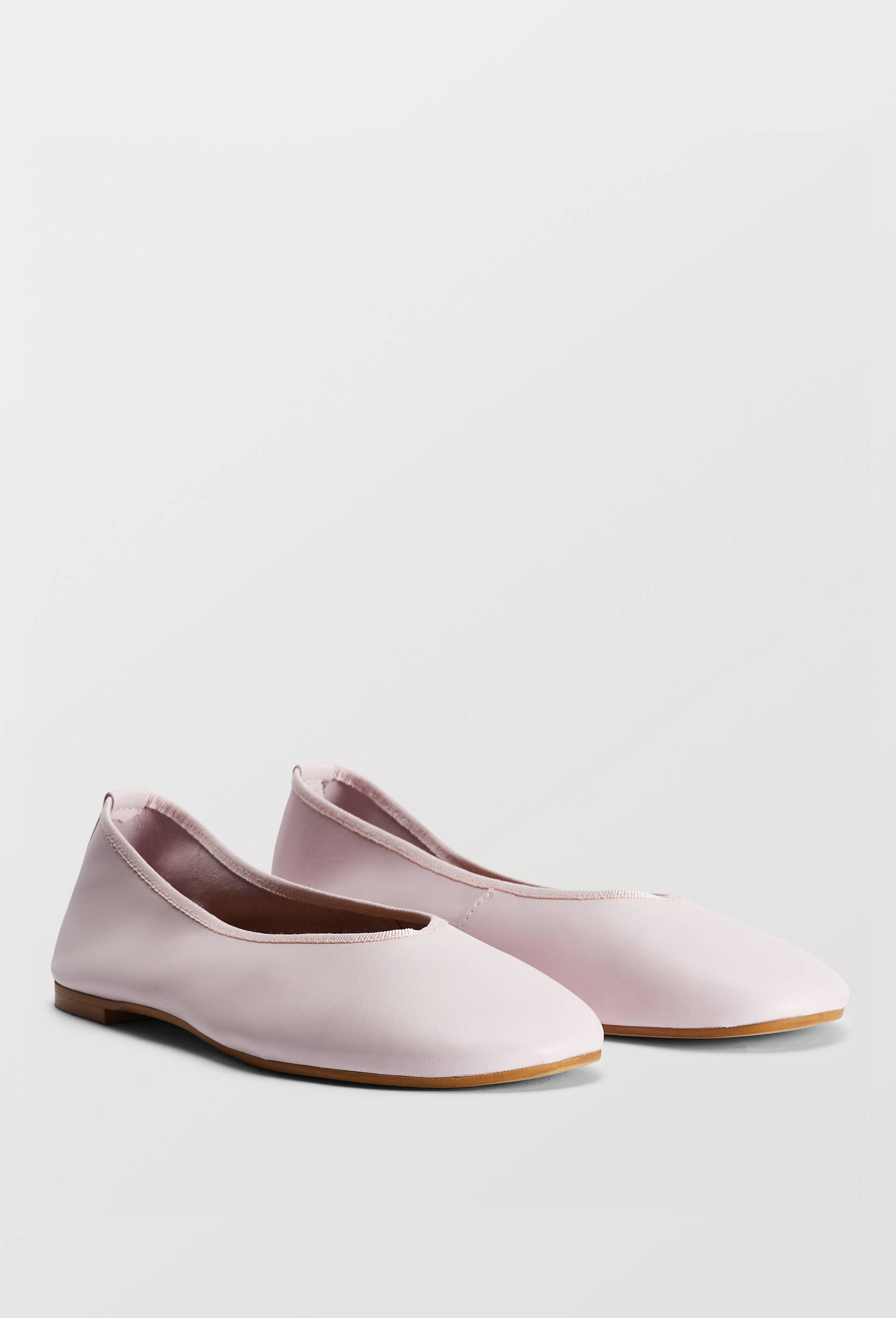 Ballerines en cuir, Rose, large image number 0.0
