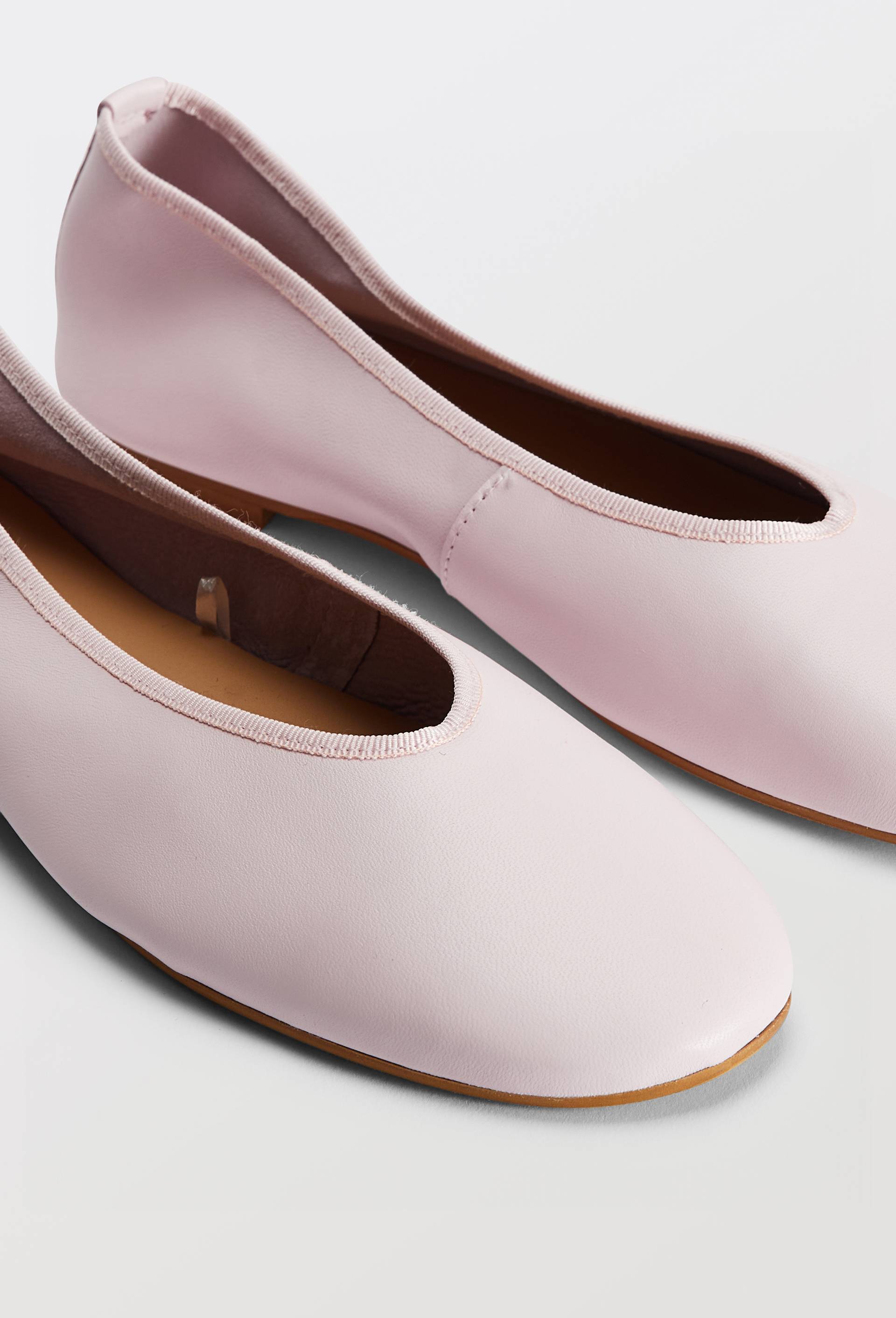 Ballerines en cuir, Rose, large image number 2.0