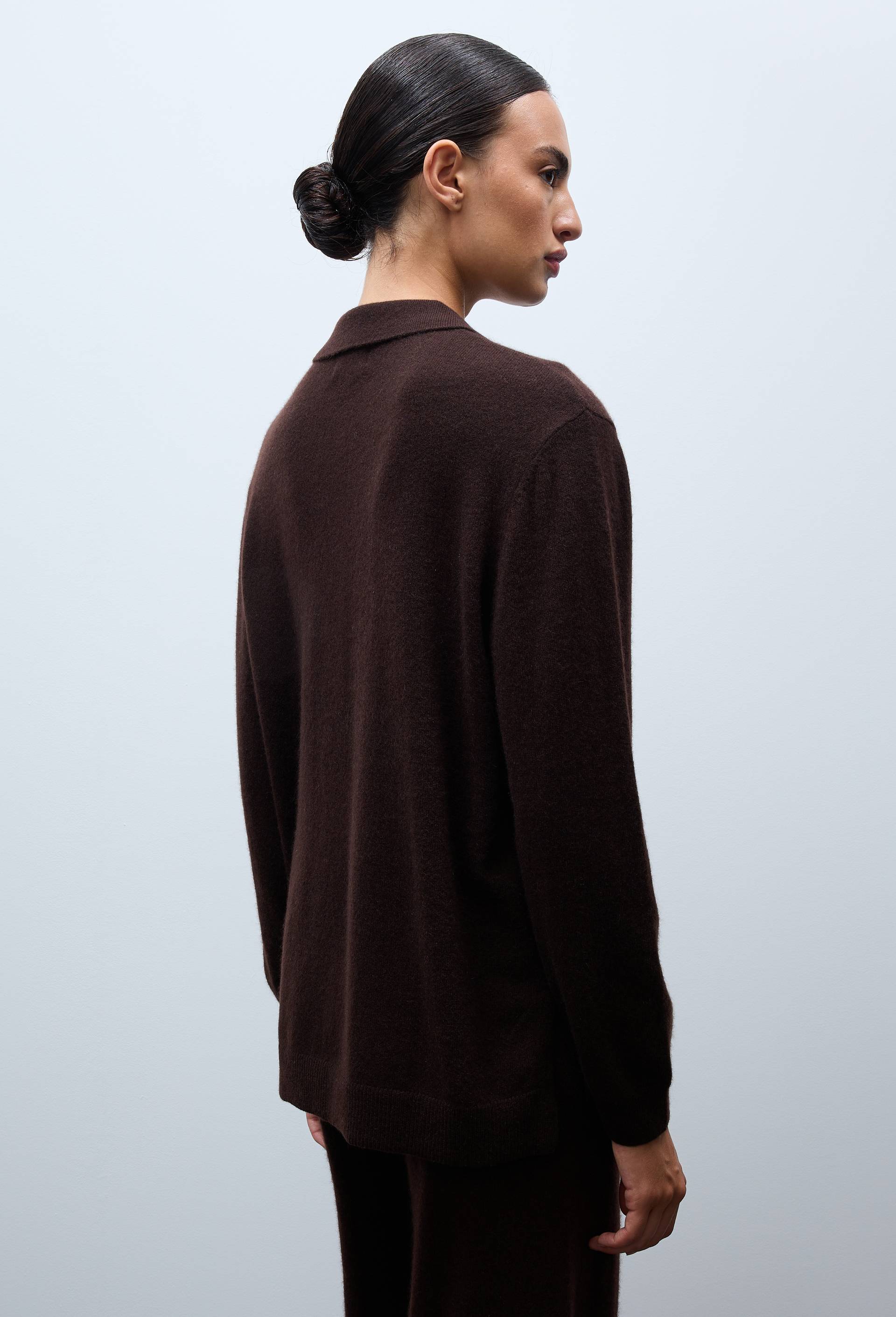 Cardigan uni en cachemire, Brun clair, large image number 1.0