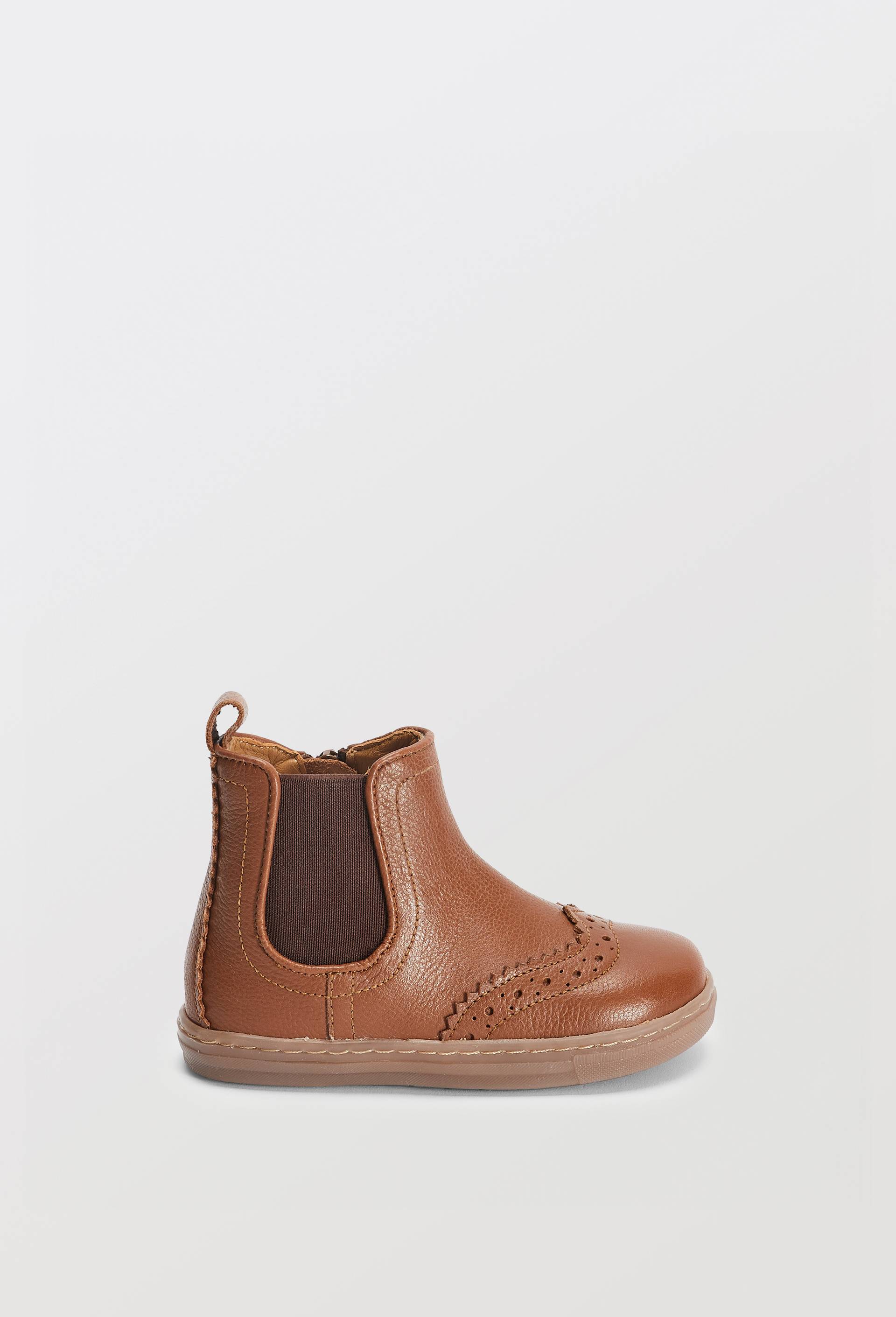 Basket en cuir responsable, Brun clair, large image number 1