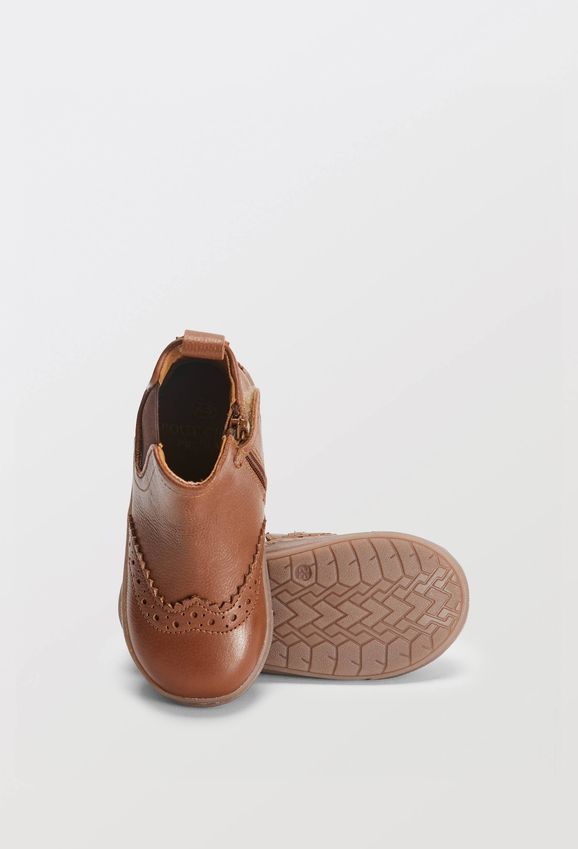 Basket en cuir responsable, Brun clair, large image number 2.0