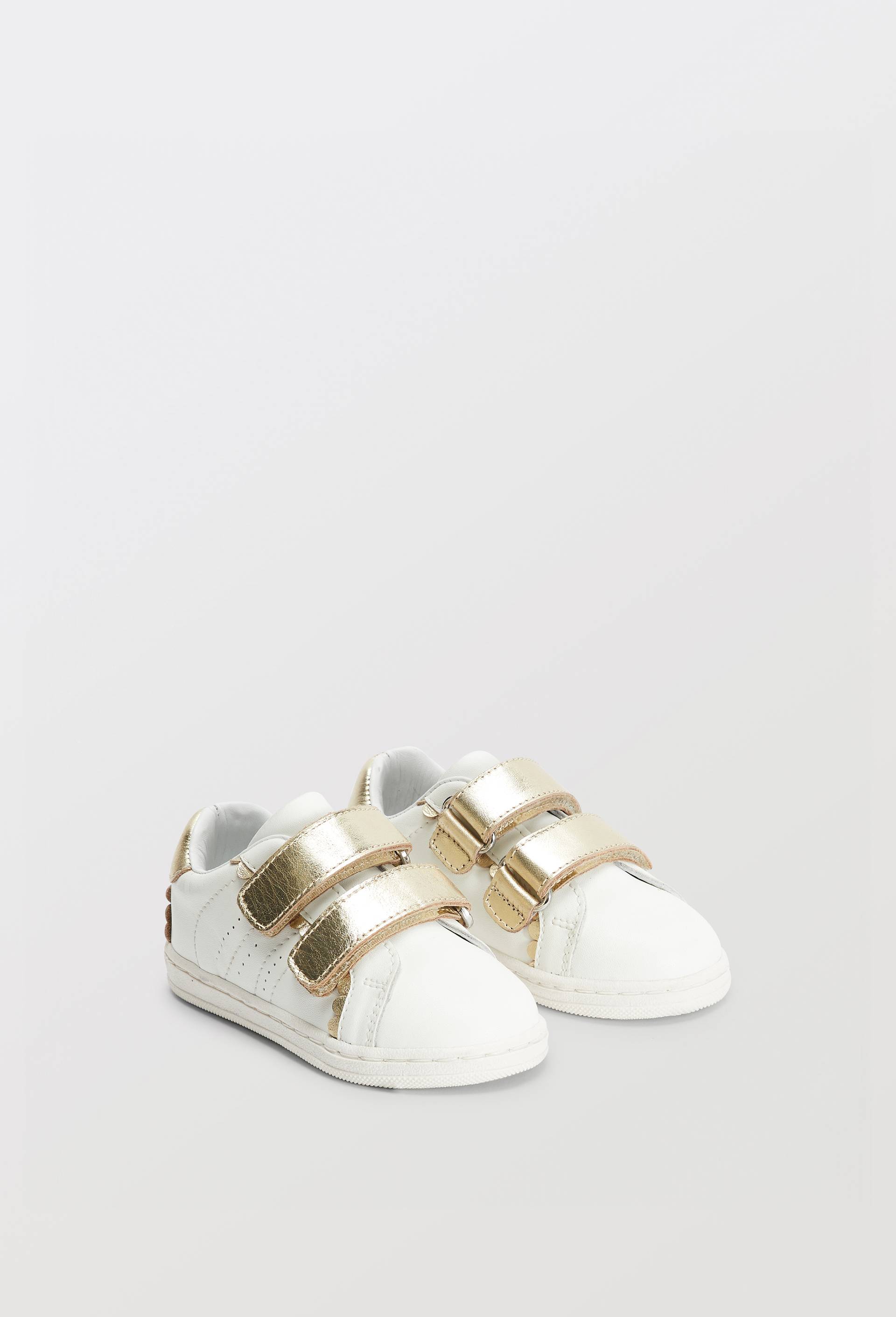 Basket en cuir responsable, Blanc, large image number 0.0