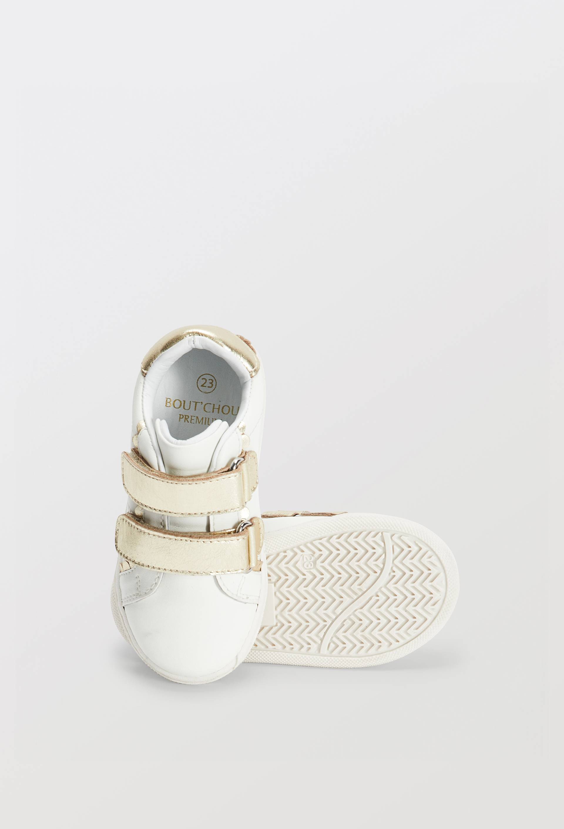 Basket en cuir responsable, Blanc, large image number 2.0